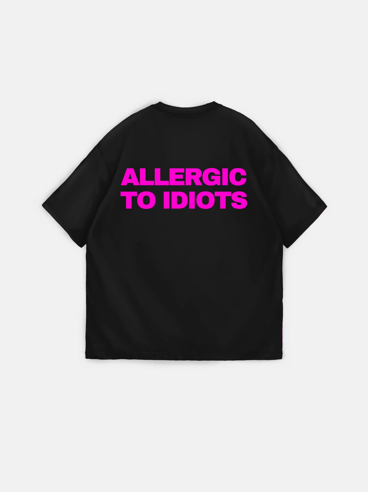 Oversize Statement T-shirt - Black and Lila - Image 3