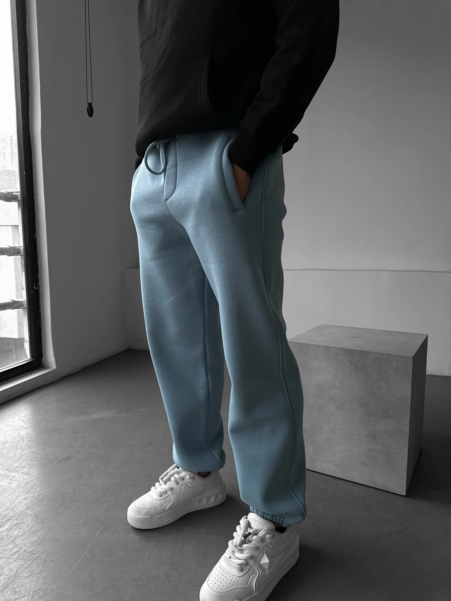 Basic Jogger - Faded Denim - Image 3