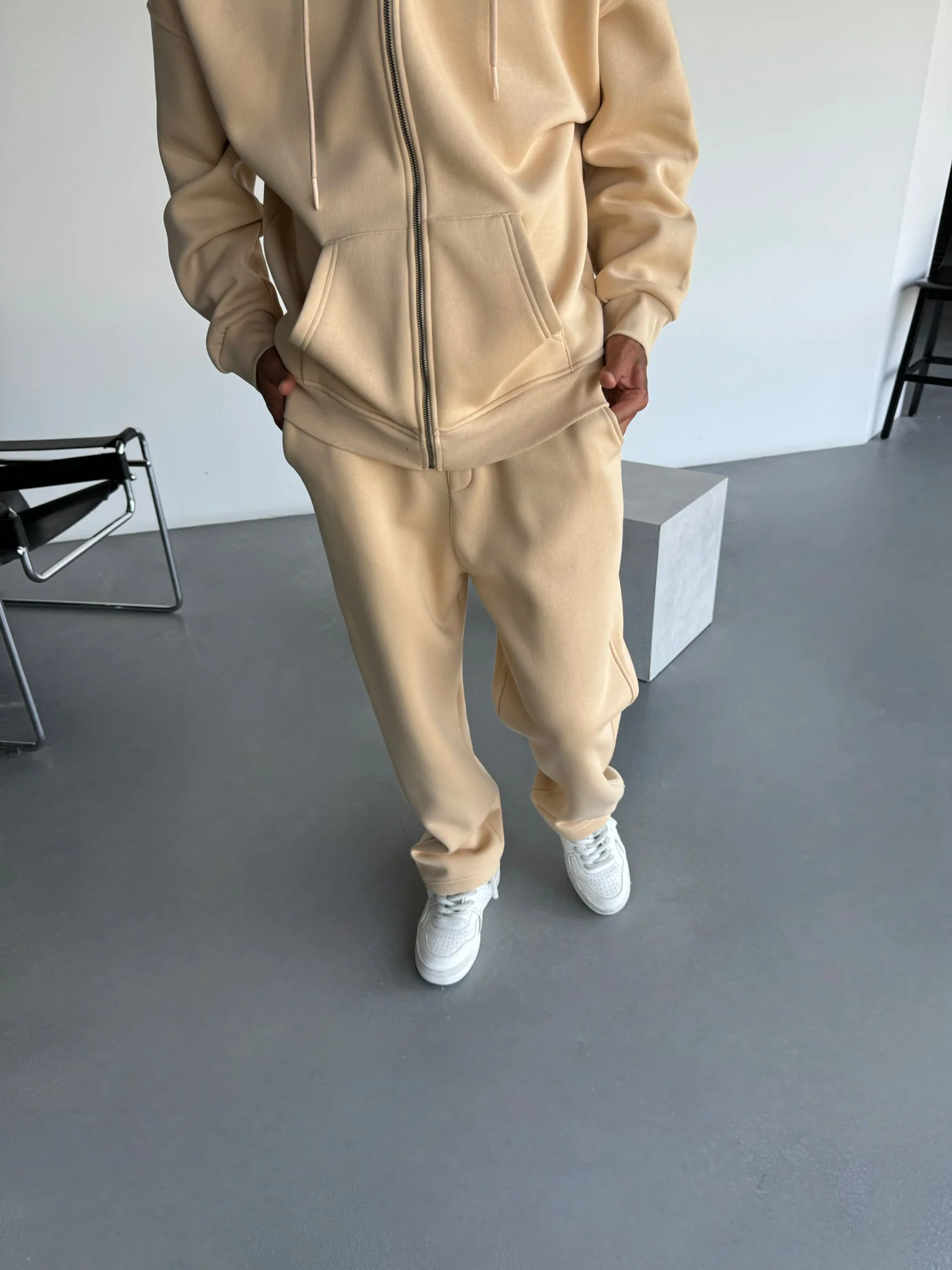 Basic Trousers - Beige - Image 11