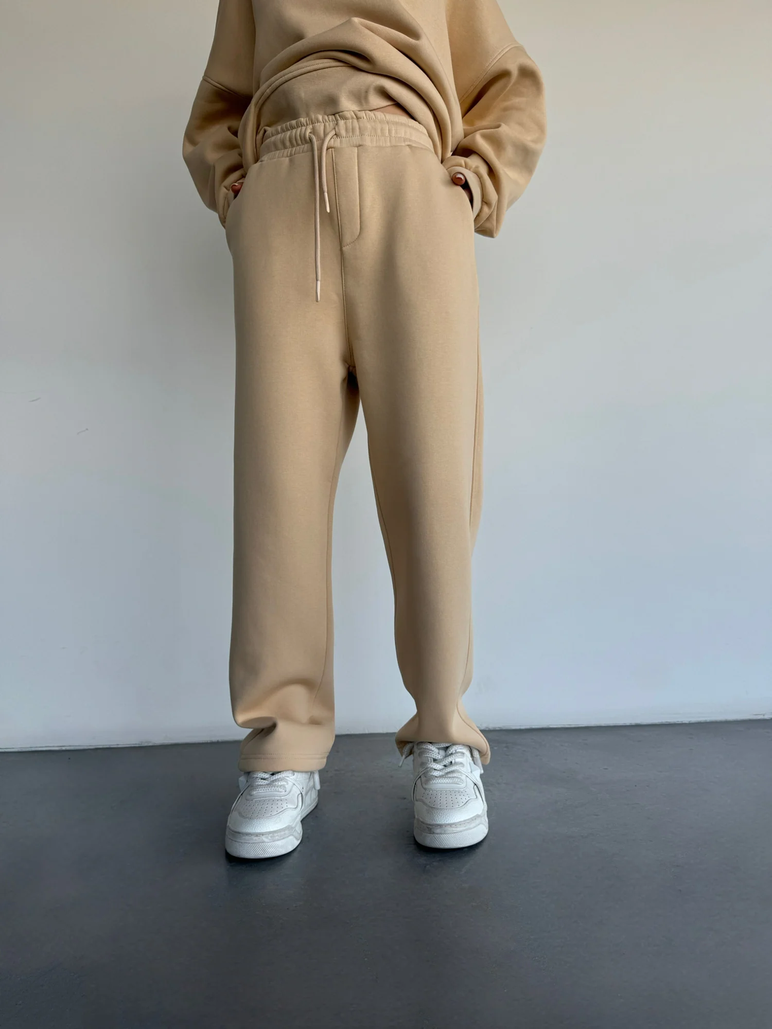 Basic Trousers - Beige - Image 2