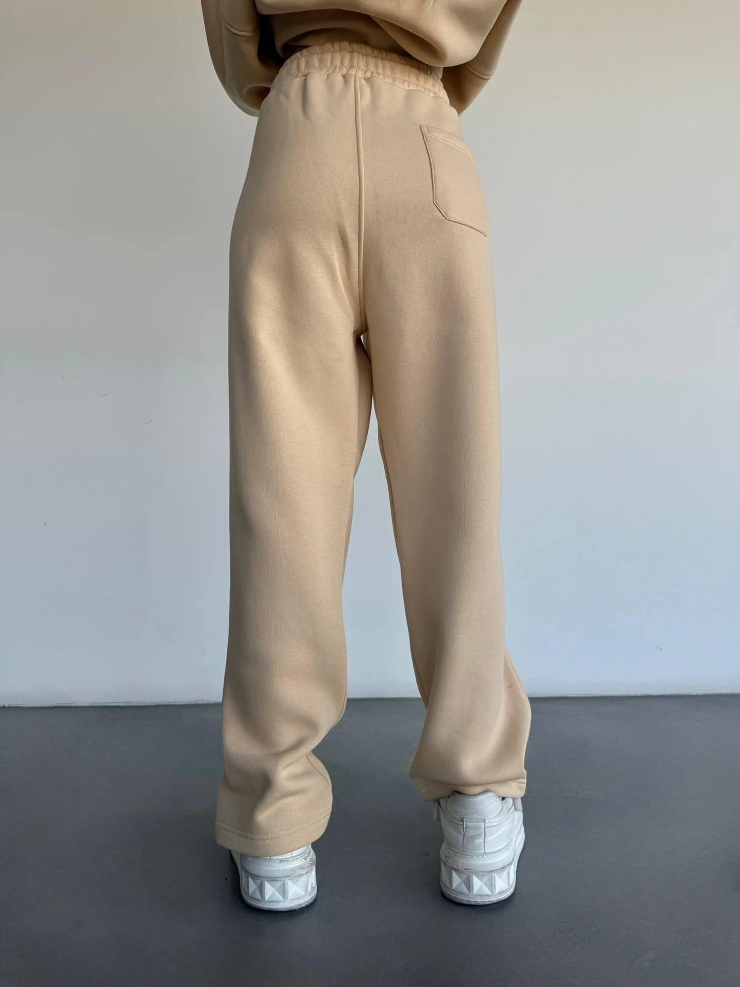 Basic Trousers - Beige - Image 3