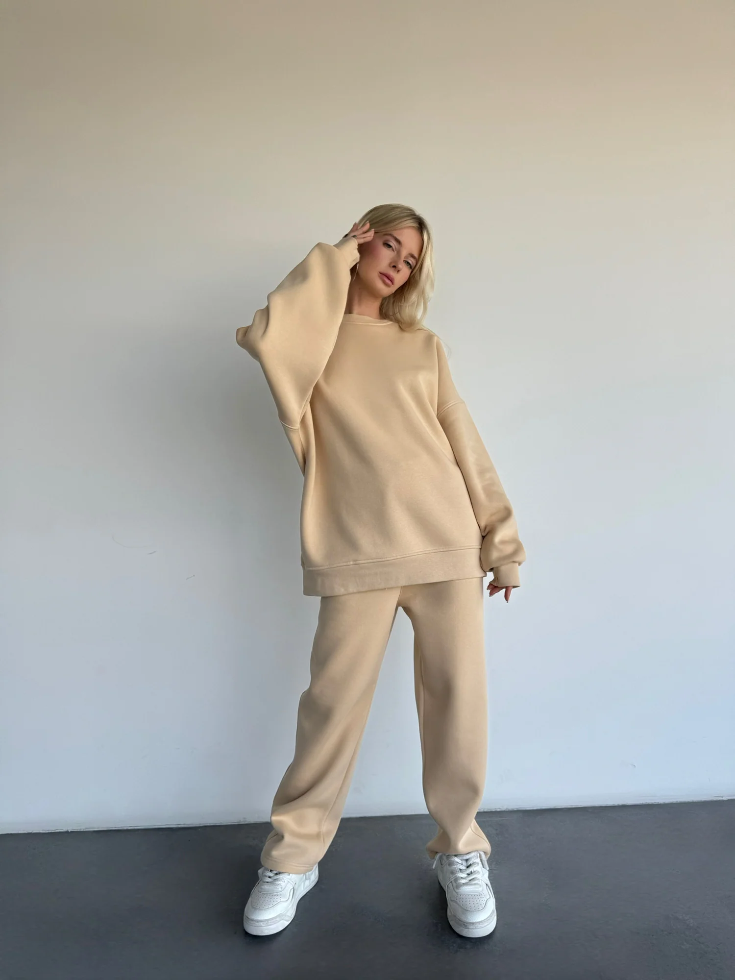 Basic Trousers - Beige - Image 5