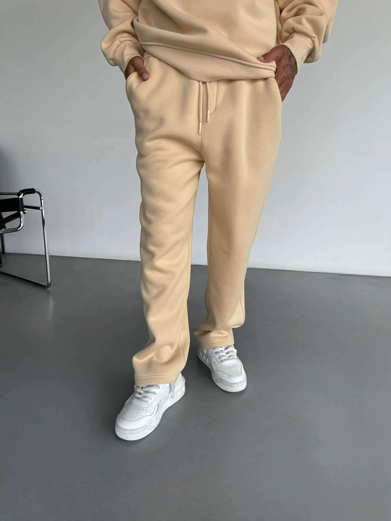 Basic Trousers - Beige - Image 6