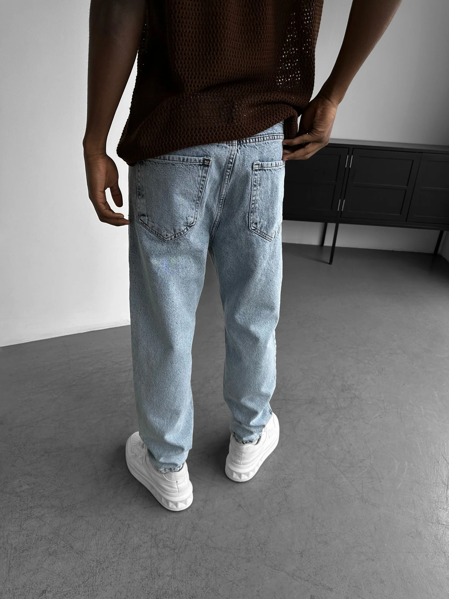Boyfriend Jeans - Light Blue - Image 3