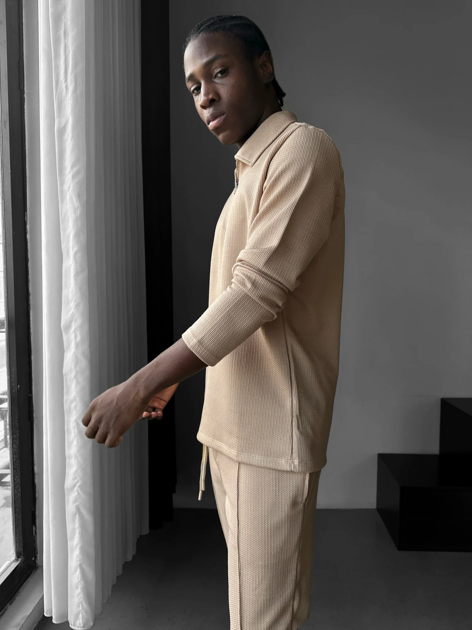 Comfort Suit Polo T-shirt - Beige - Image 2