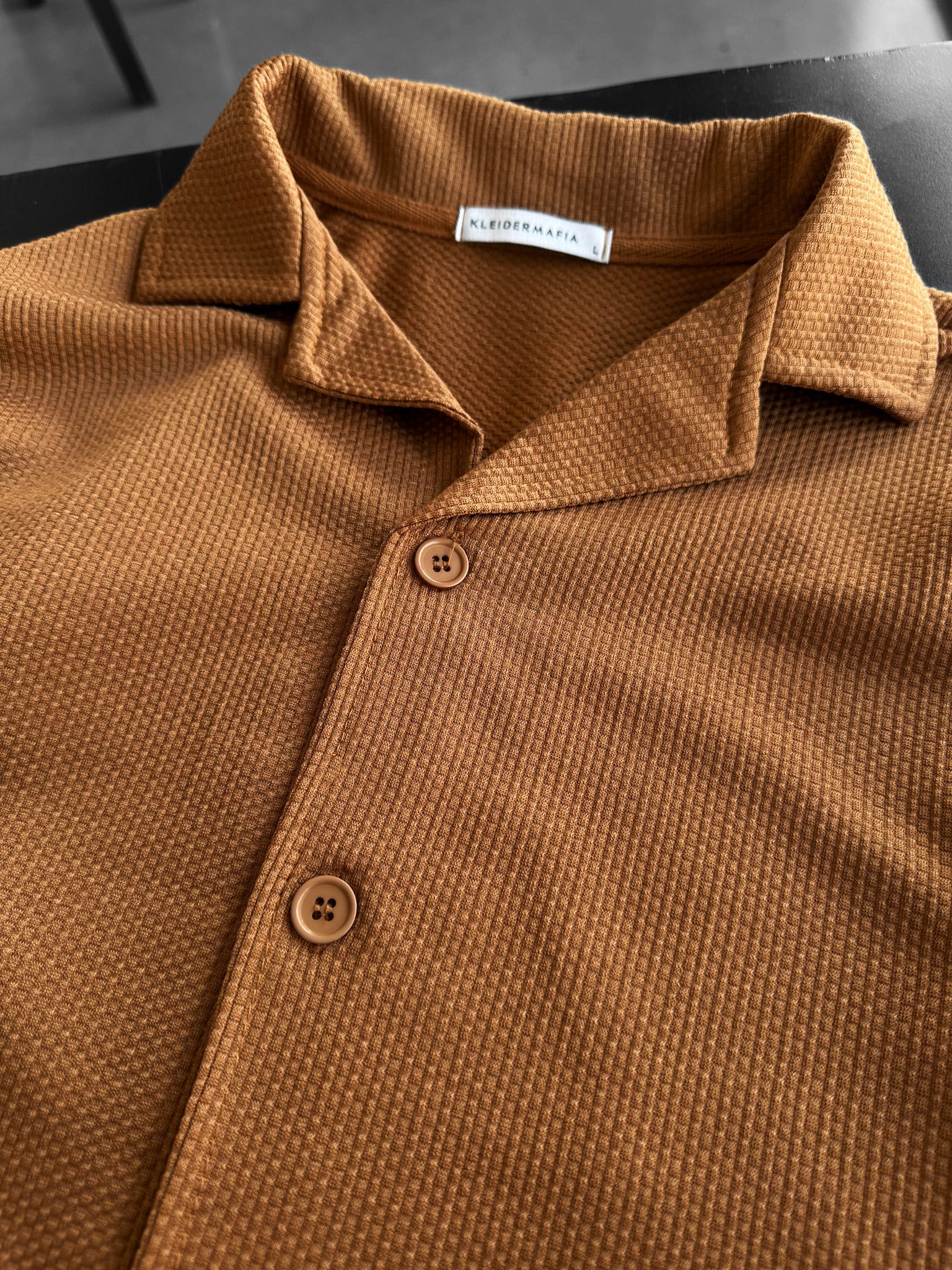 Comfort Suit Shirt - Camel - Image 2