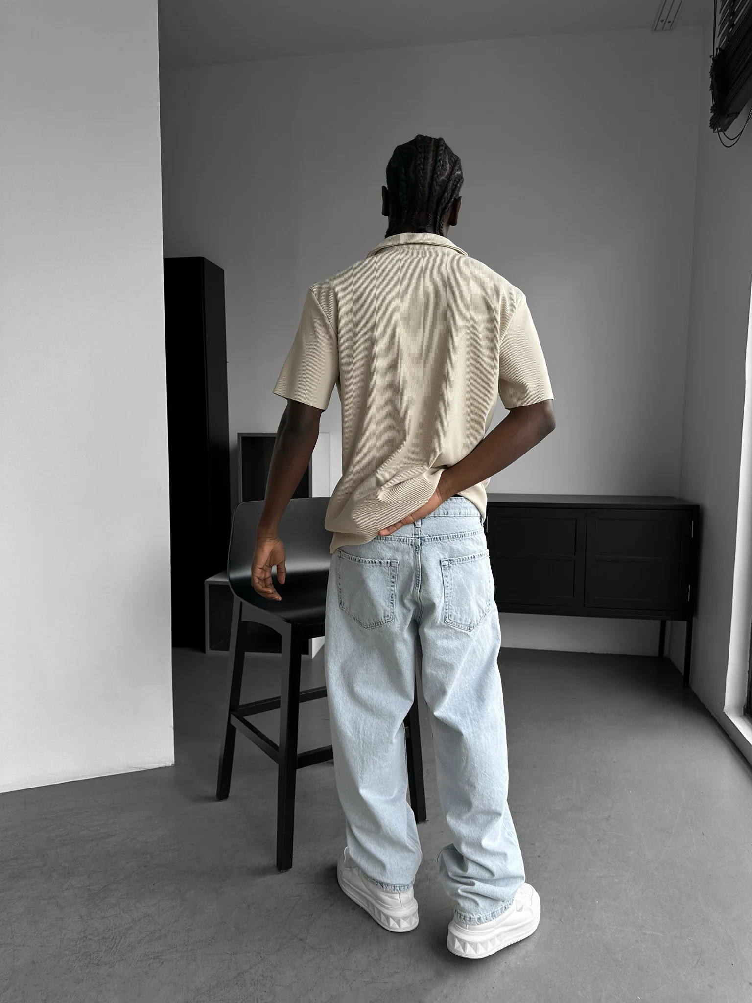 Front Line Baggy Jeans - Ice Blue - Image 4