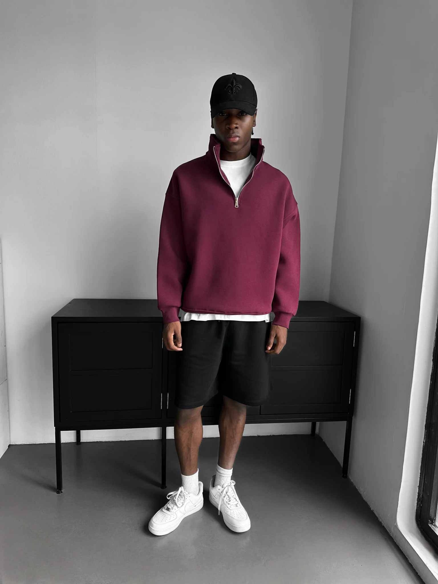 Loose Fit Basic Shorts - Black - Image 2