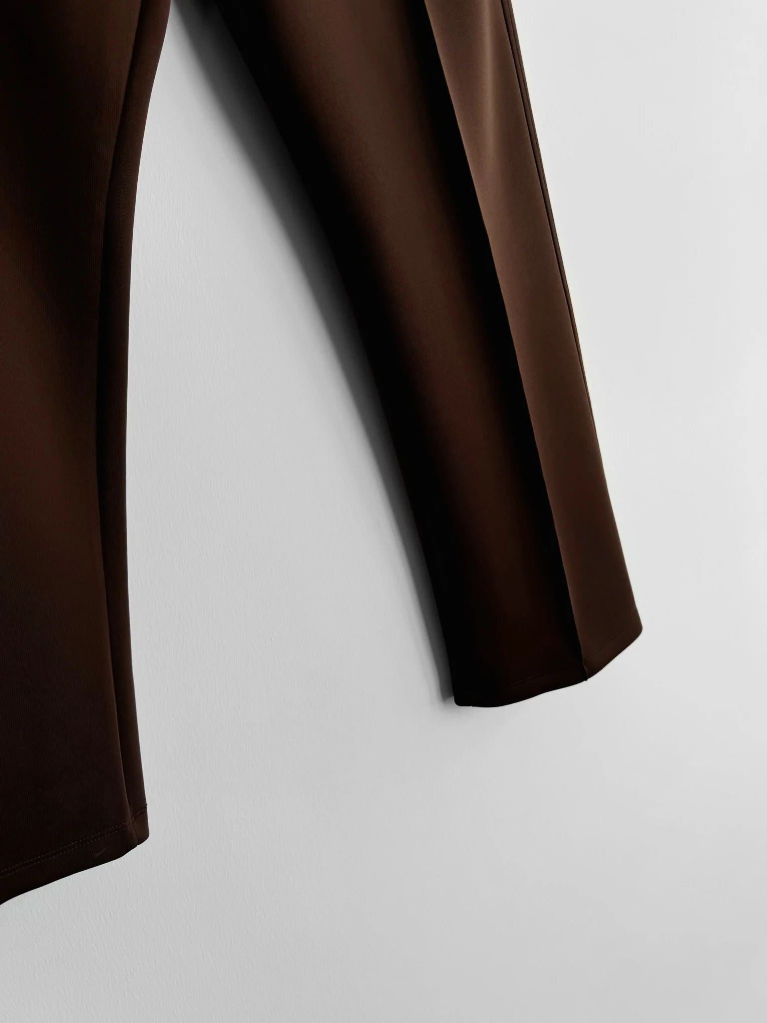 Loose Fit Diver Fabric Trousers - Brown - Image 5