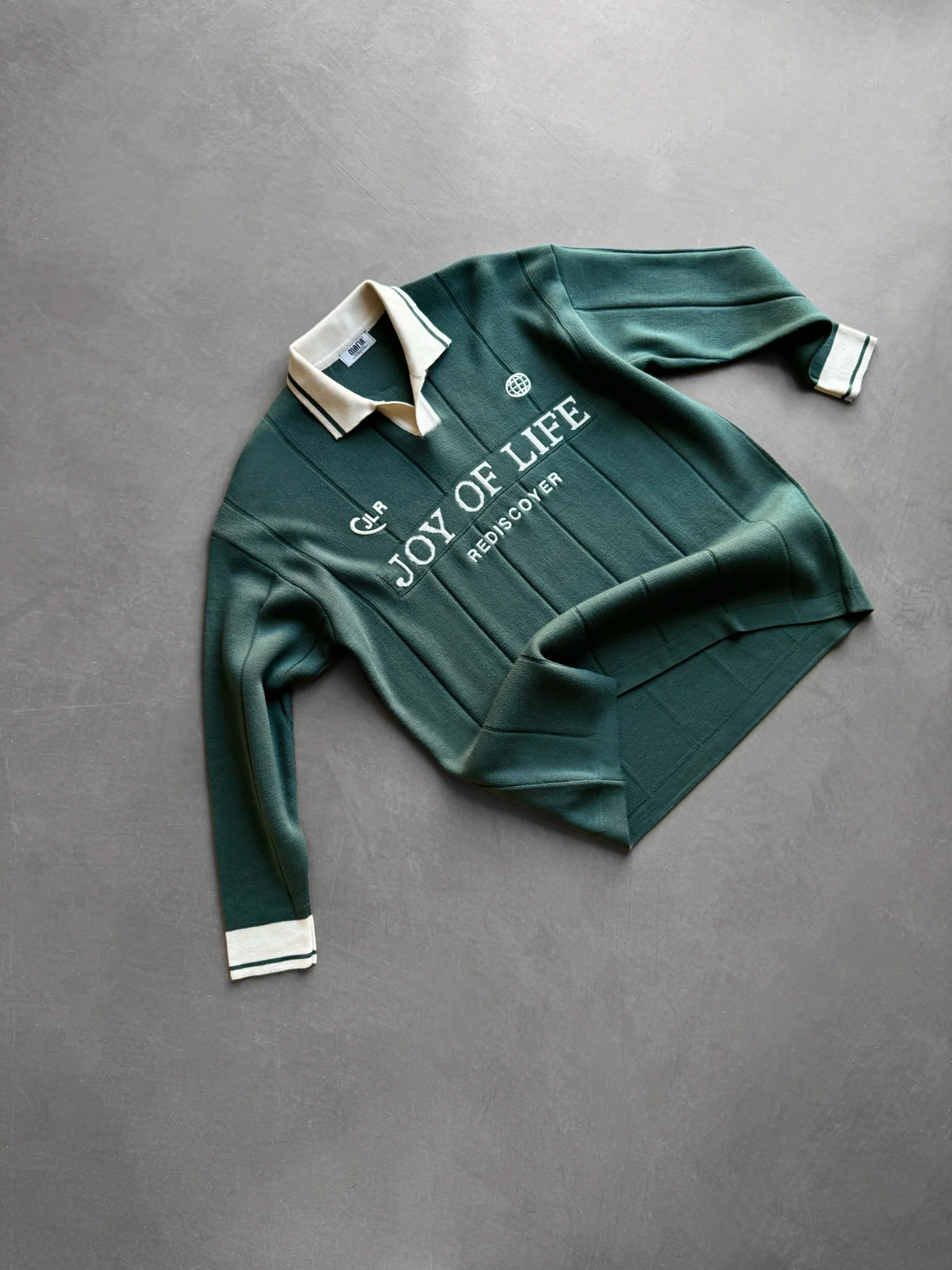 Loose Fit JLR Polo Sweater - Petrol - Image 3