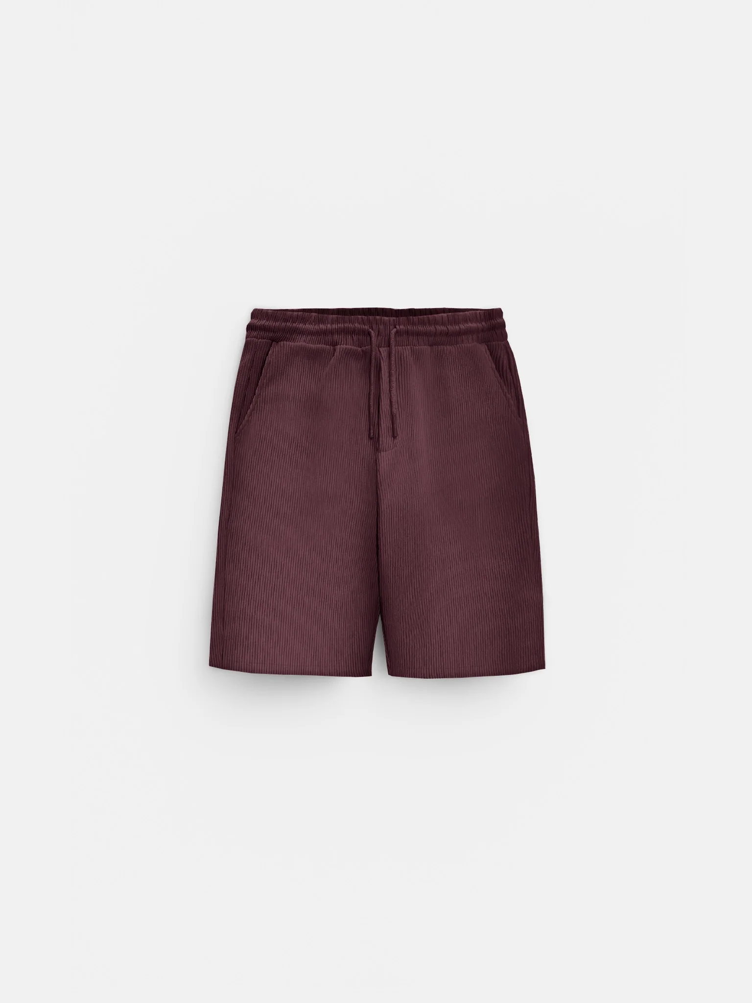 Loose Fit Ribbed Shorts - Port Royale