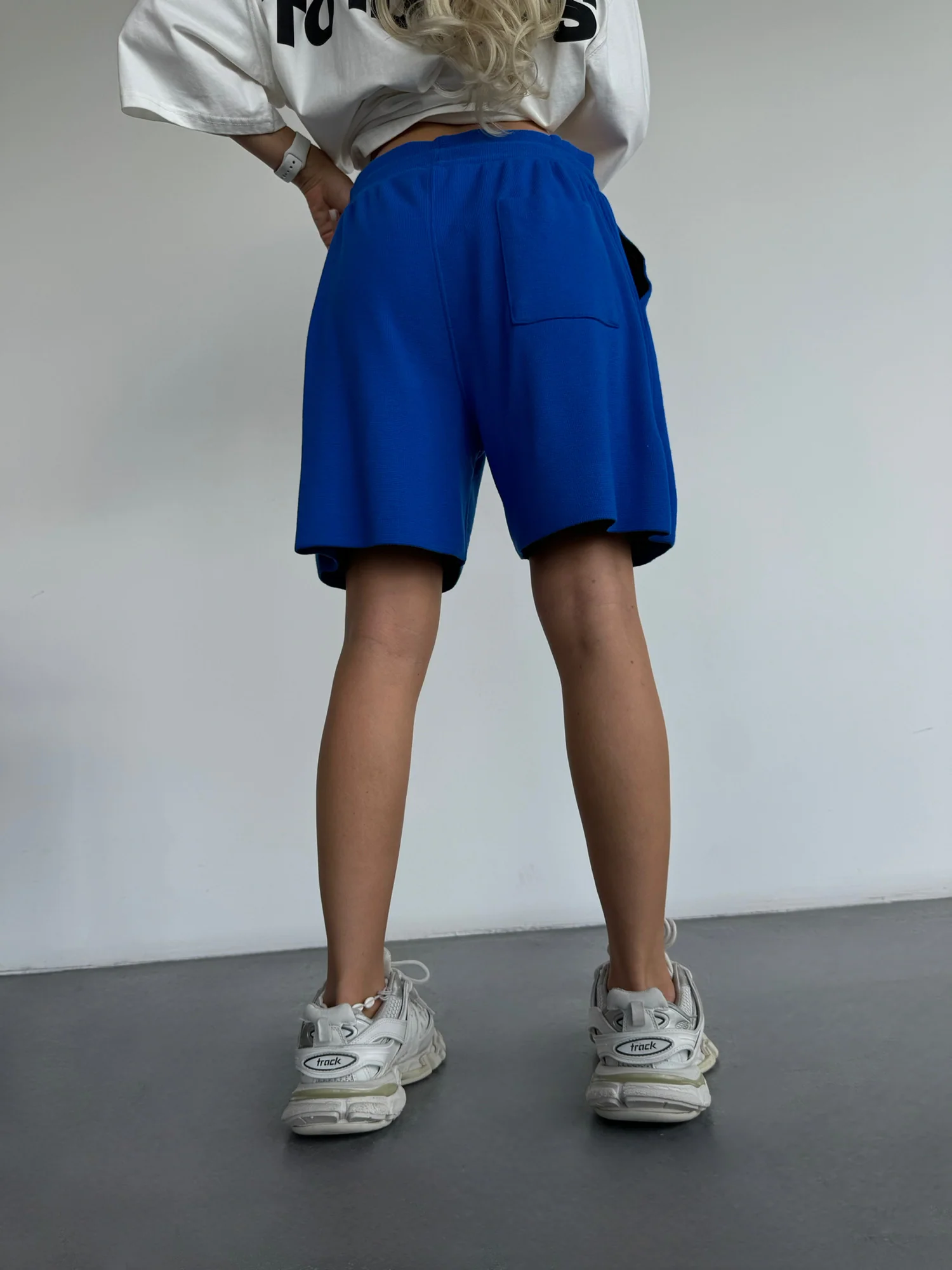 Loose Fit Seam Shorts - Saks - Image 3