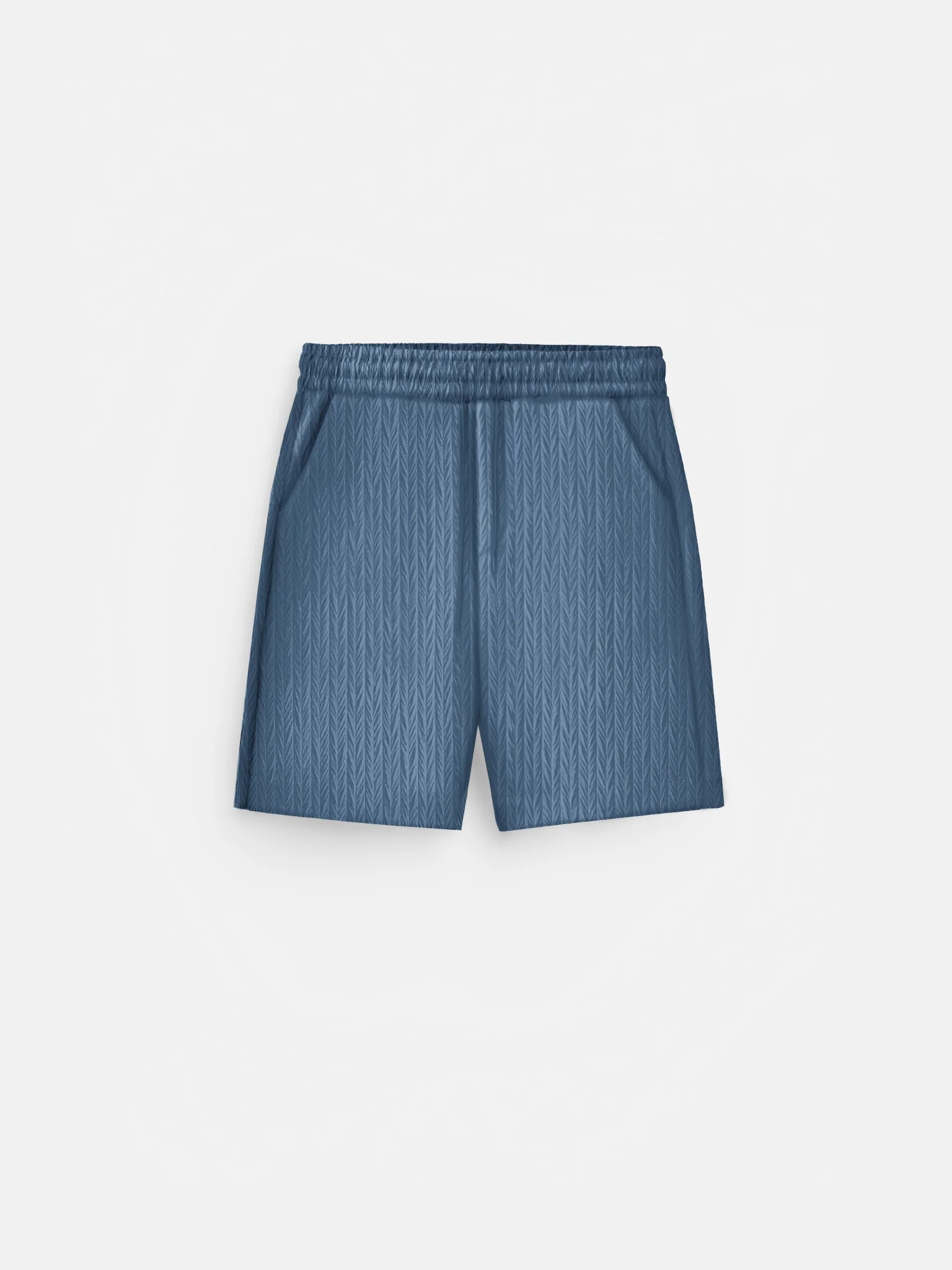Loose Fit Structured Shorts - Coronet Blue - Image 3