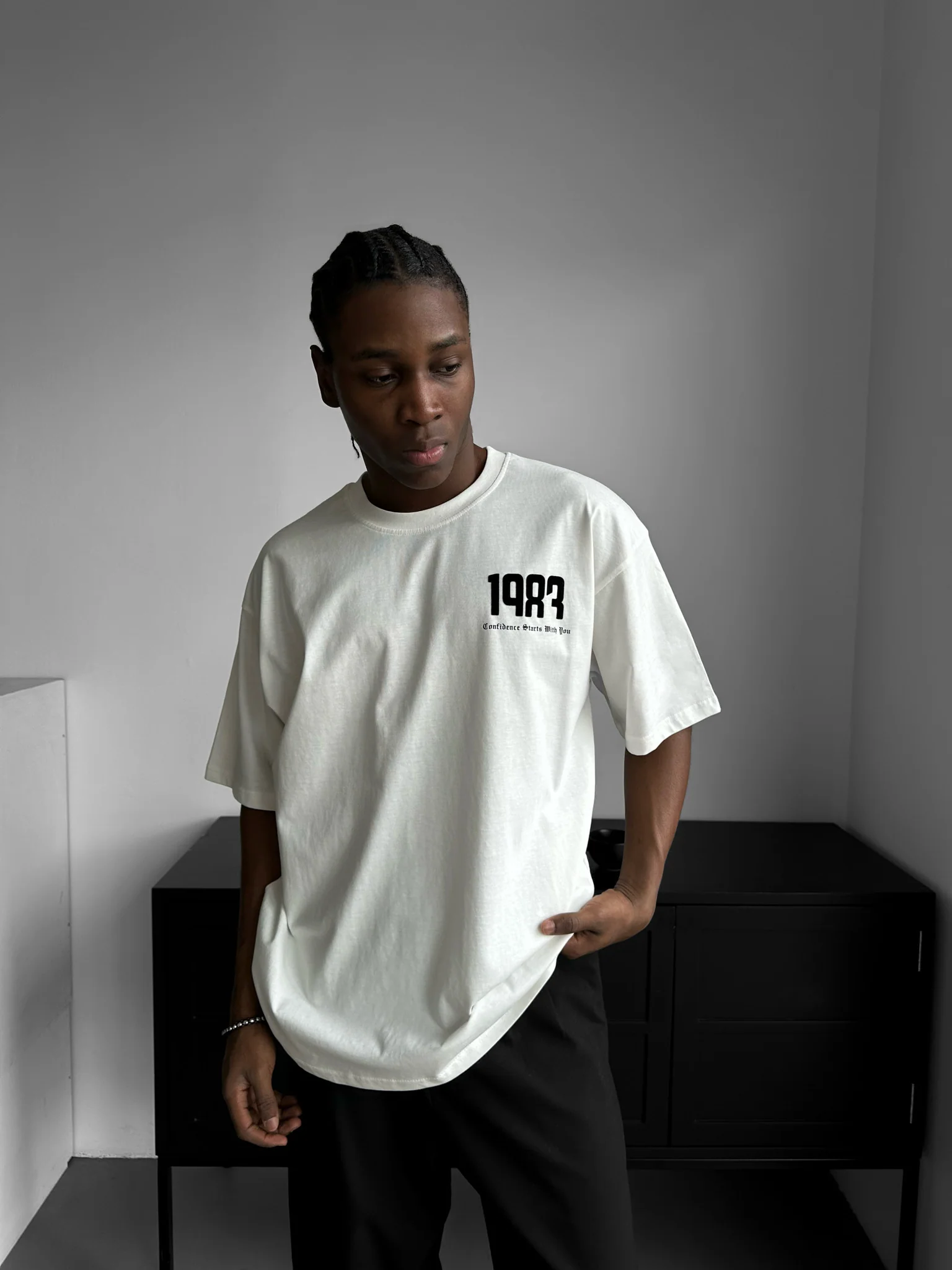 Oversize 1983 T-shirt - Ecru - Image 2