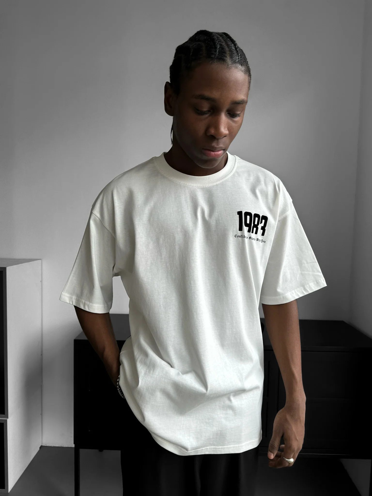 Oversize 1983 T-shirt - Ecru - Image 3