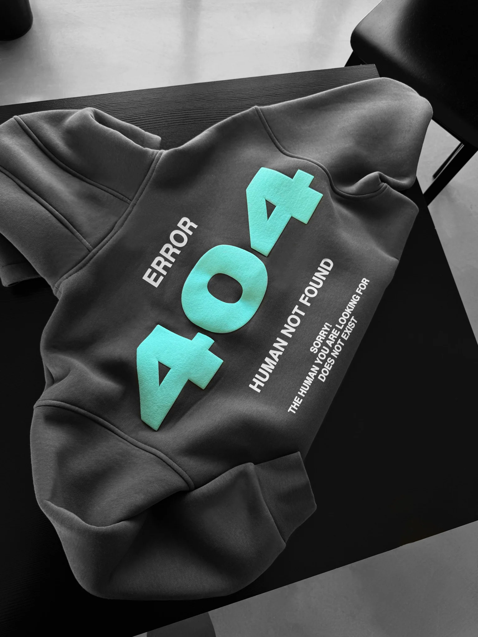 Oversize 404 Hoodie - Anthracite