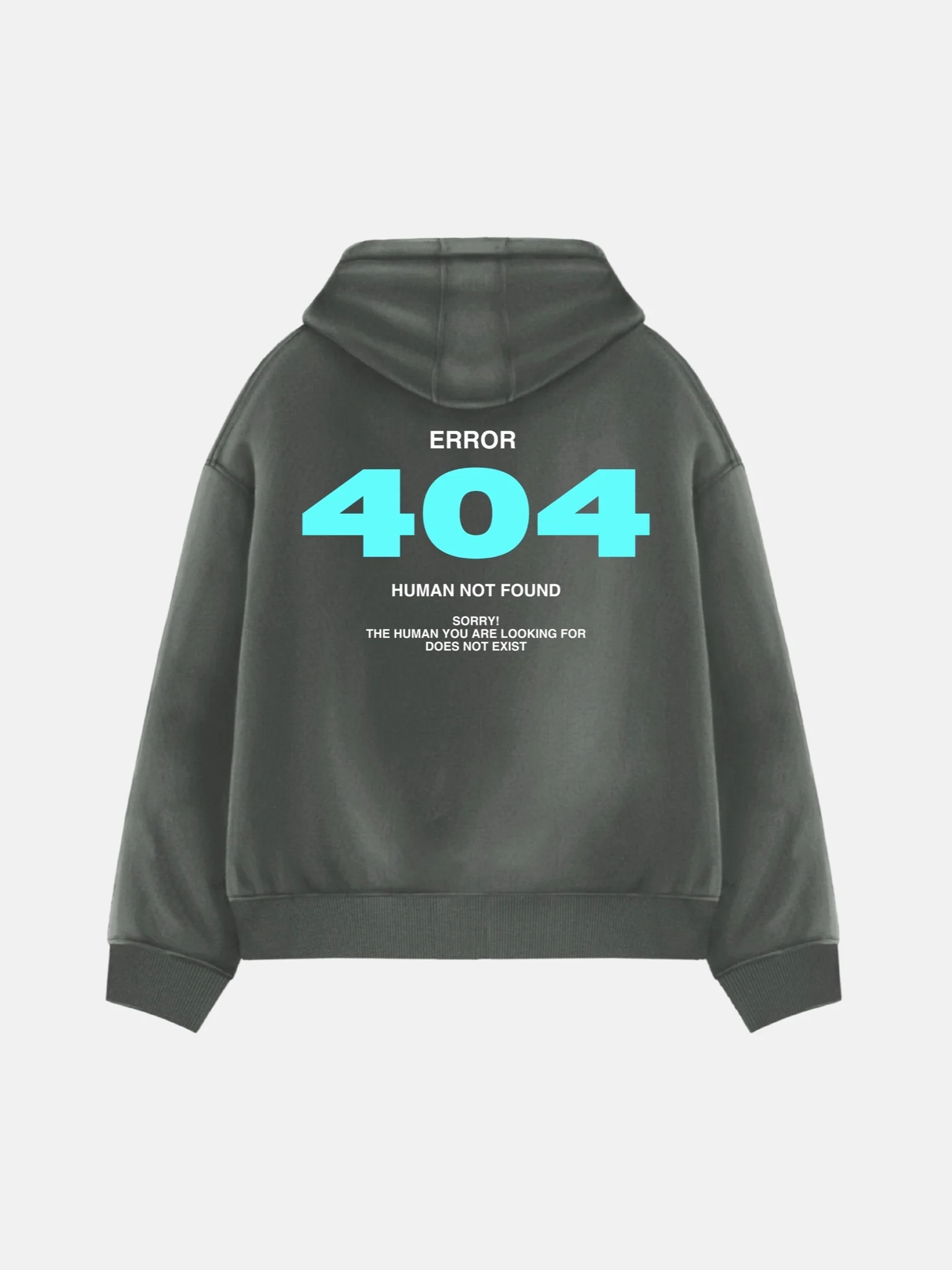 Oversize 404 Hoodie - Anthracite - Image 4