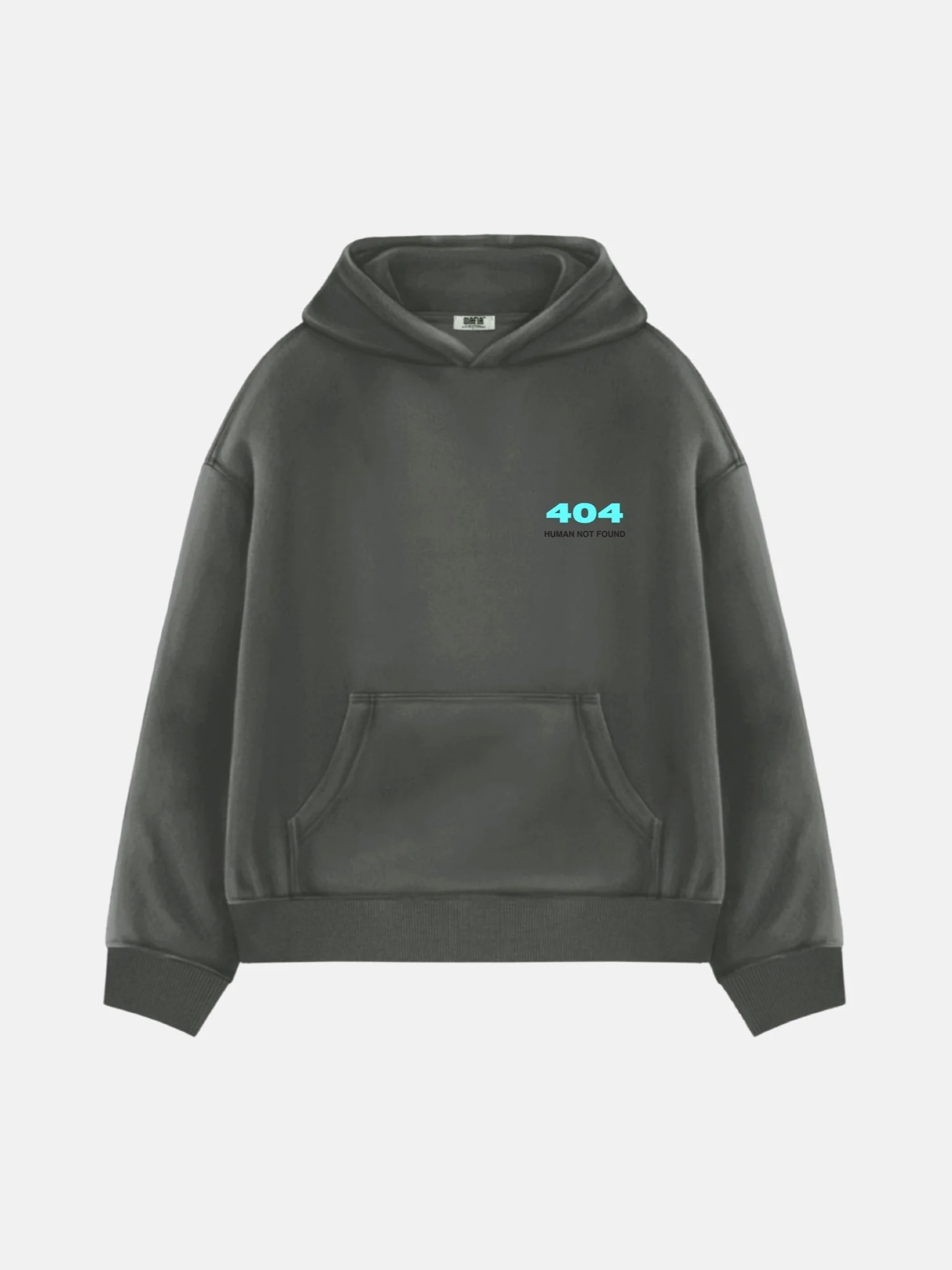 Oversize 404 Hoodie - Anthracite - Image 5