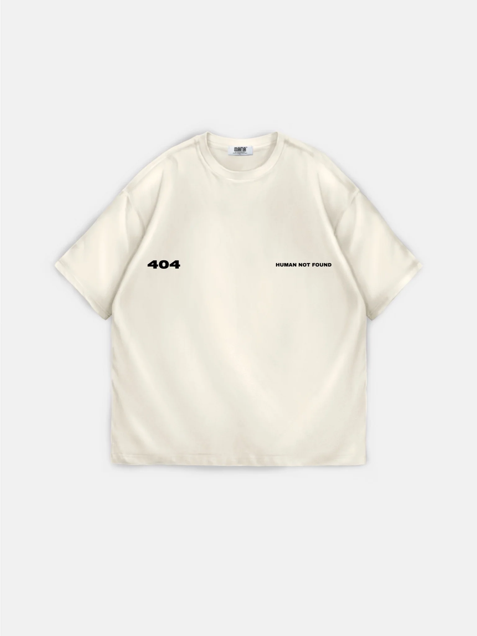 Oversize 404 T-shirt - Beige - Image 9