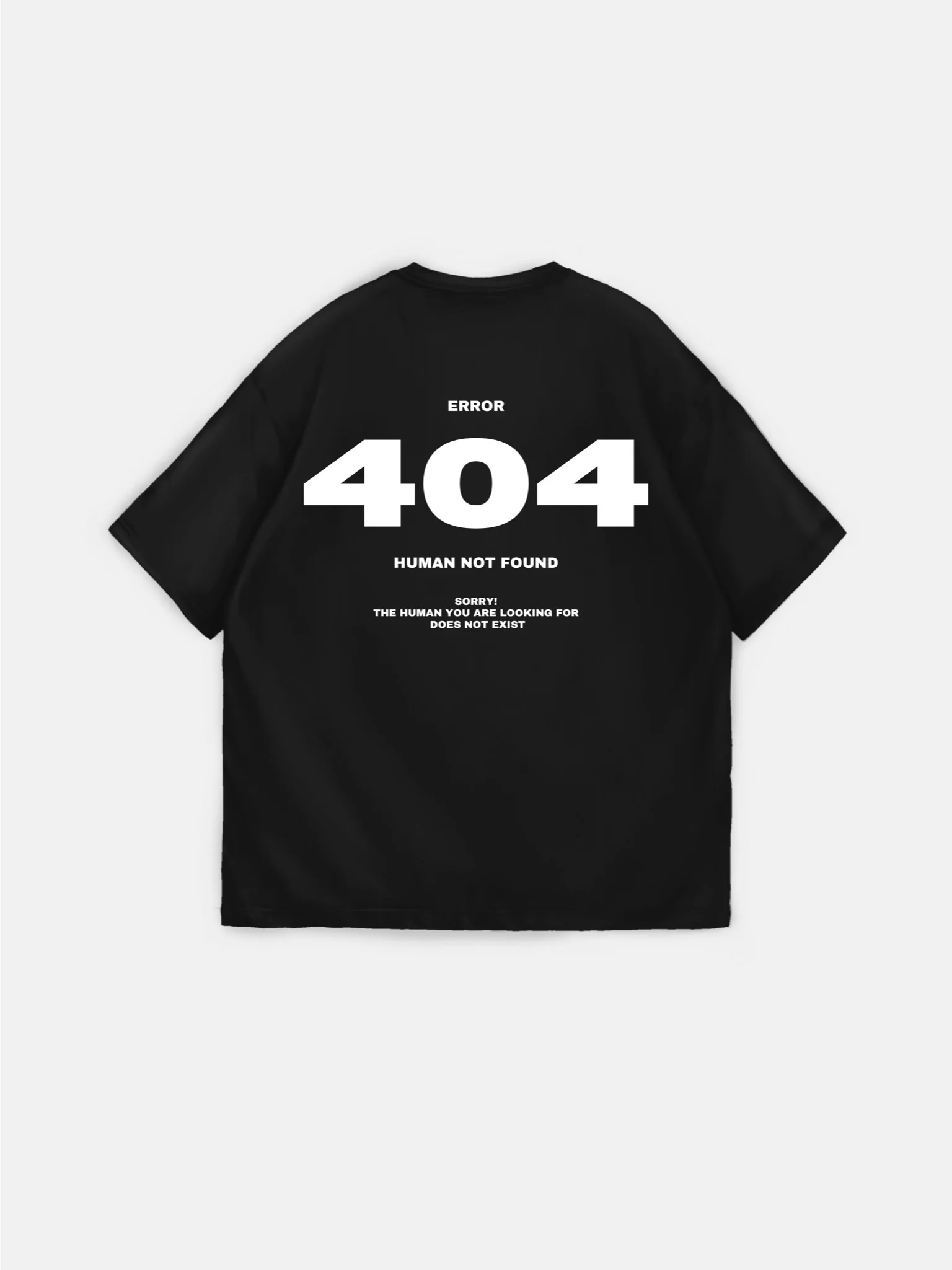 Oversize 404 T-shirt - Black - Image 6
