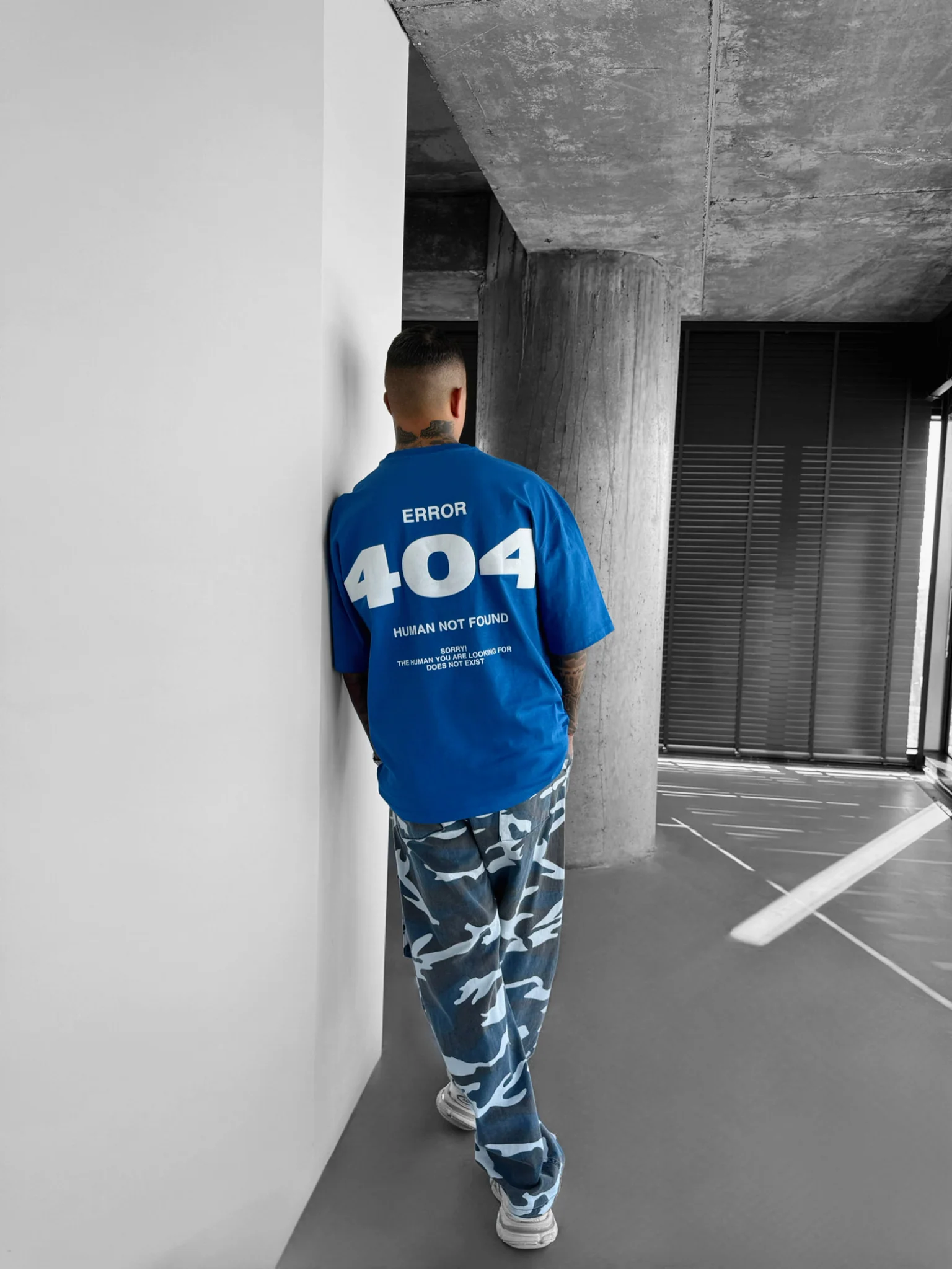 Oversize 404 T-shirt - Saks - Image 4