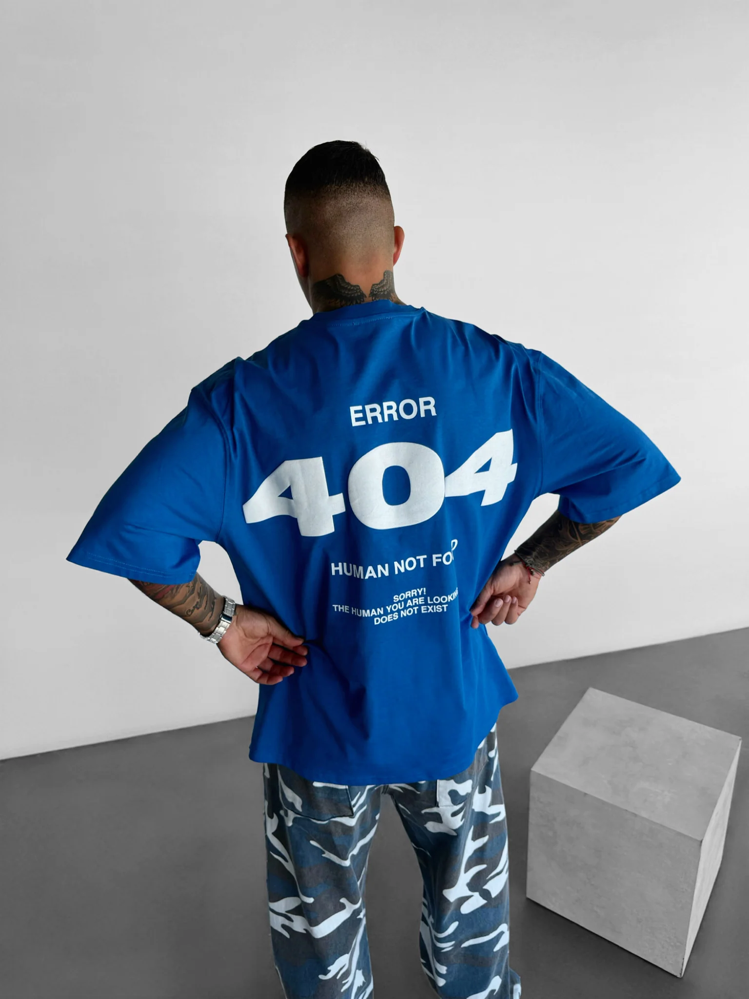 Oversize 404 T-shirt - Saks - Image 7