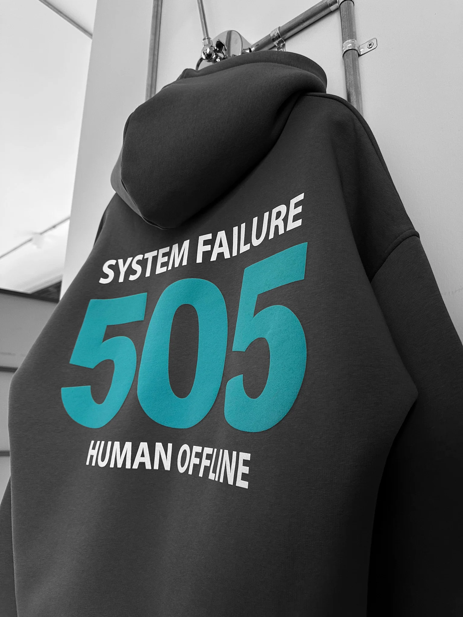 Oversize 505 Hoodie - Anthracite - Image 3
