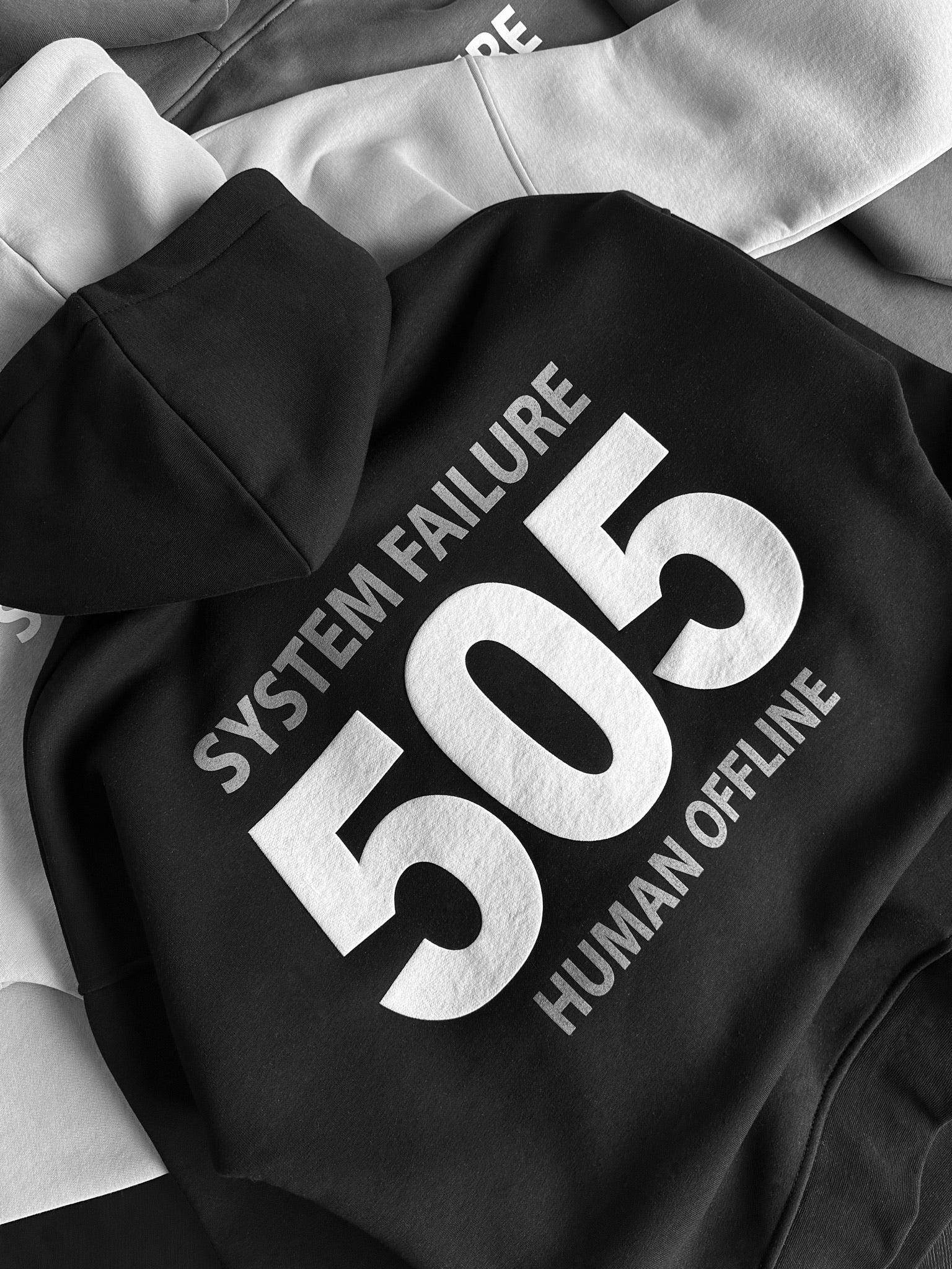 Oversize 505 Hoodie - Black - Image 5