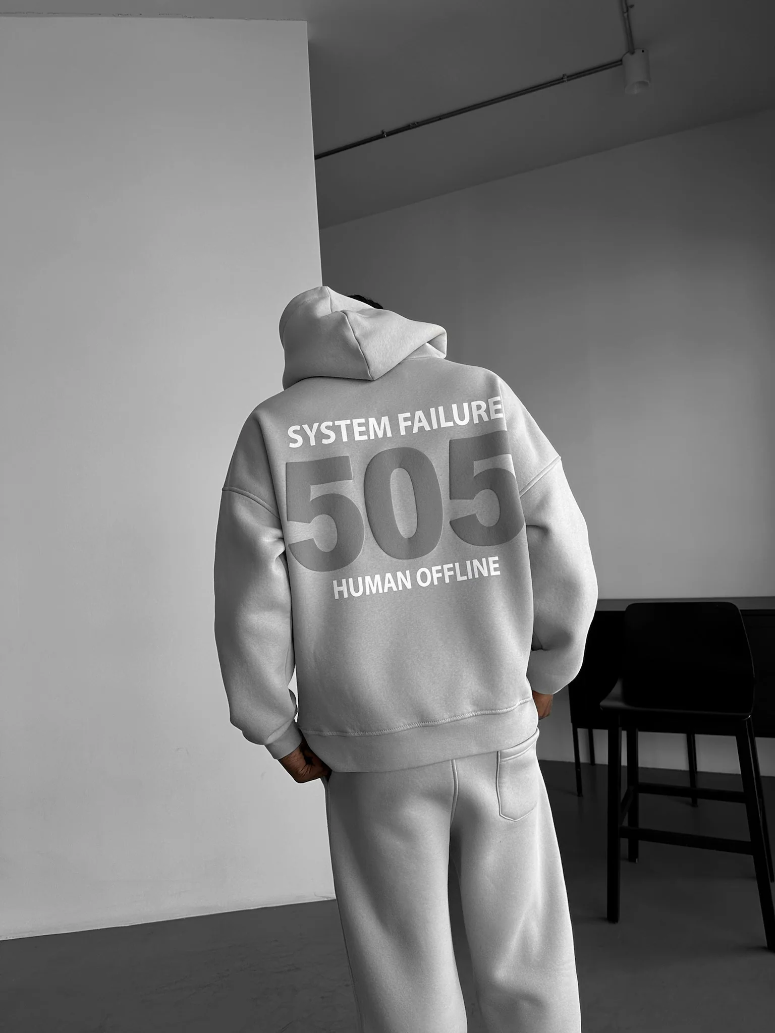 Oversize 505 Hoodie - Grey - Image 3