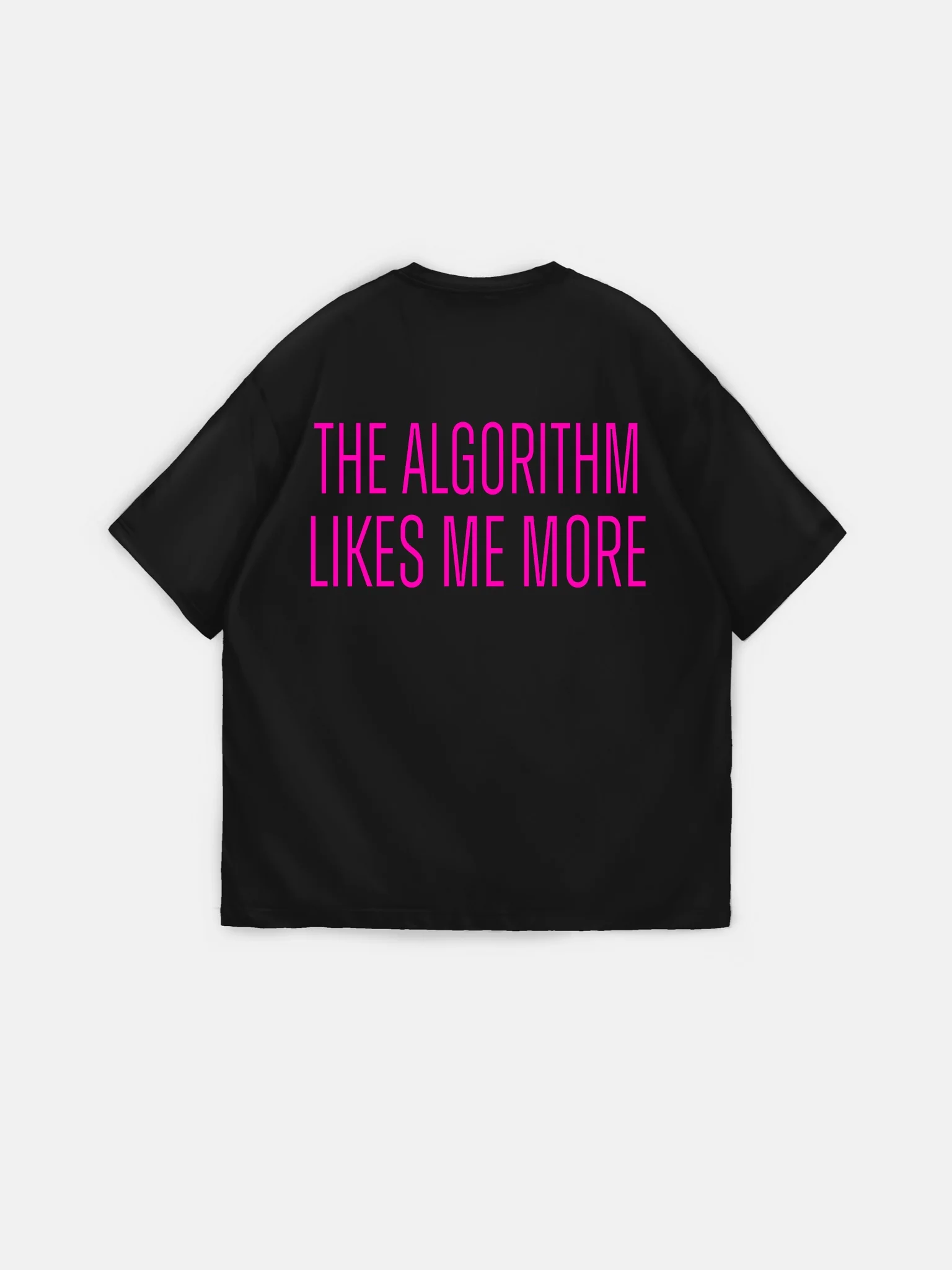 Oversize "Algorithm" T-Shirt - Black and Lila - Image 8