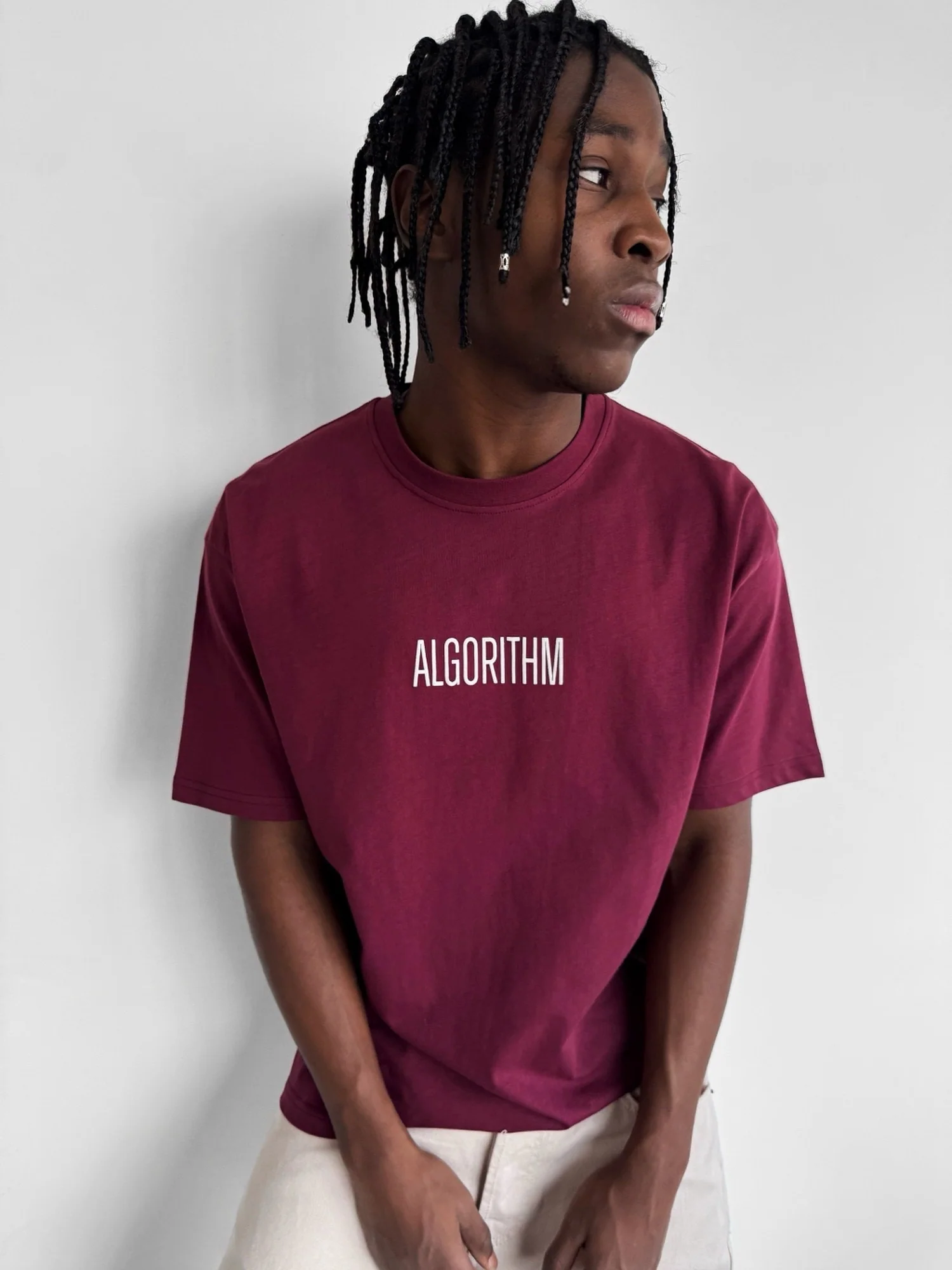 Oversize "Algorithm" T-Shirt - Port Royale - Image 2