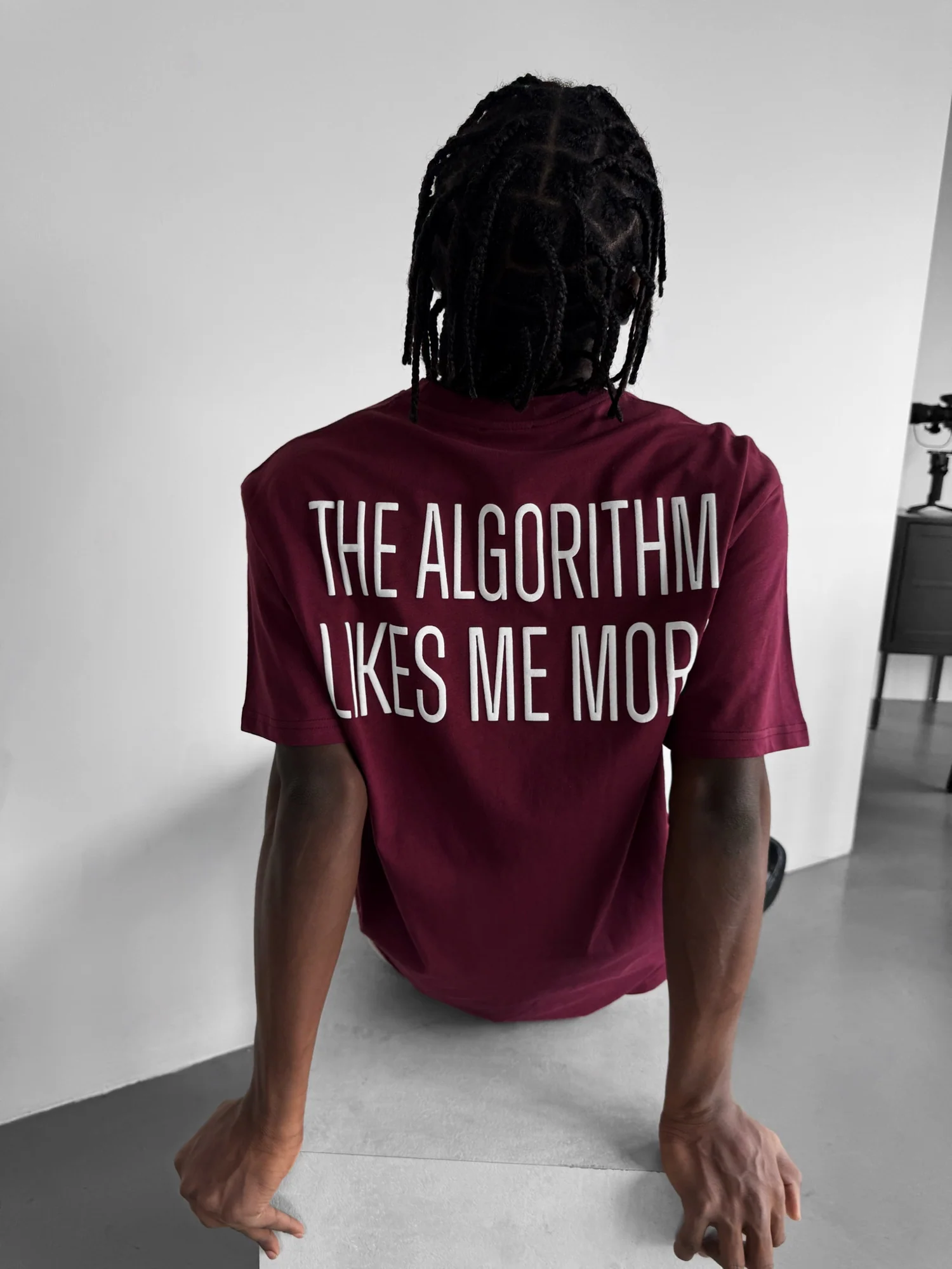 Oversize "Algorithm" T-Shirt - Port Royale - Image 4
