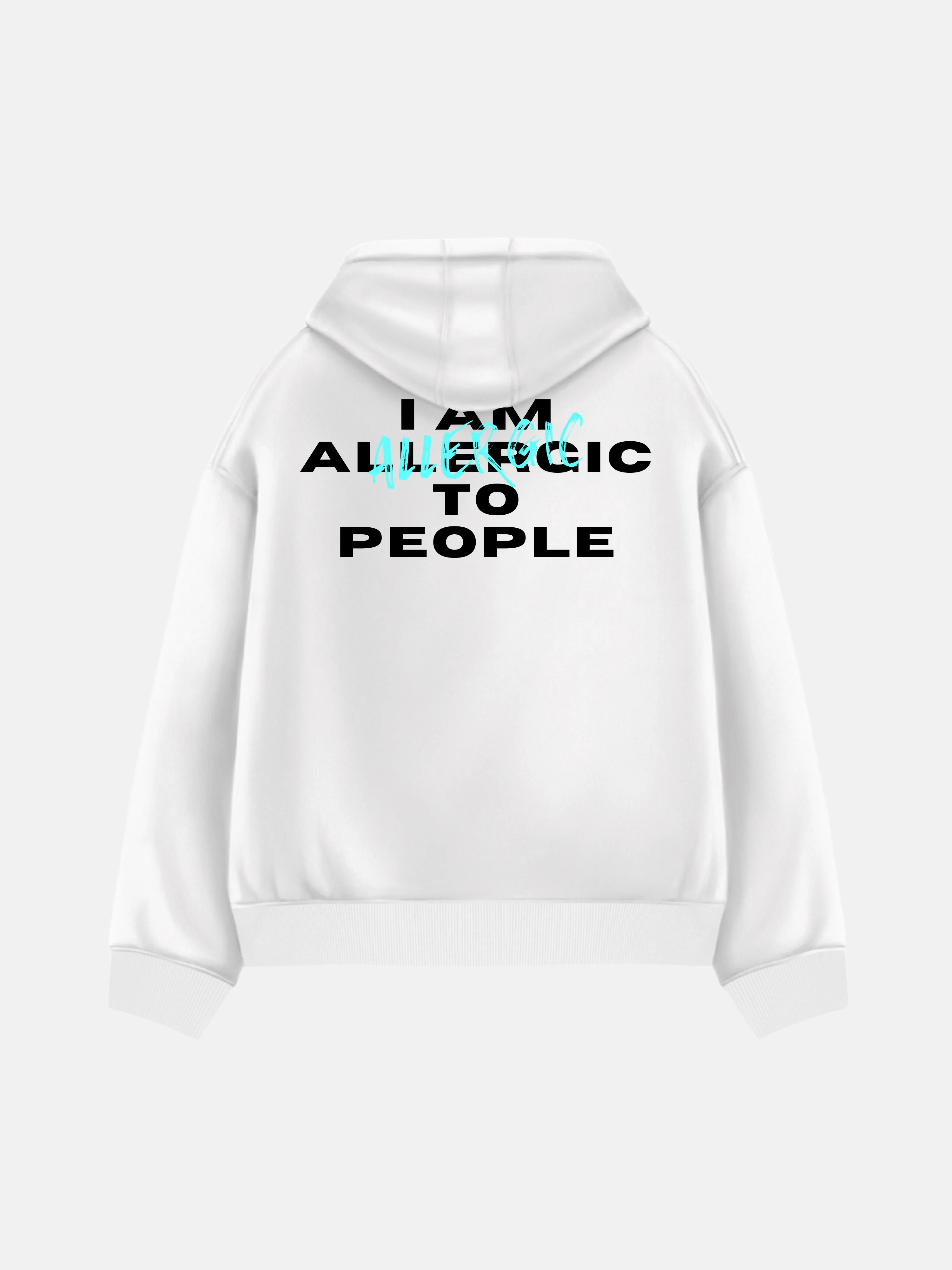 Oversize Allergic Hoodie - White - Image 5