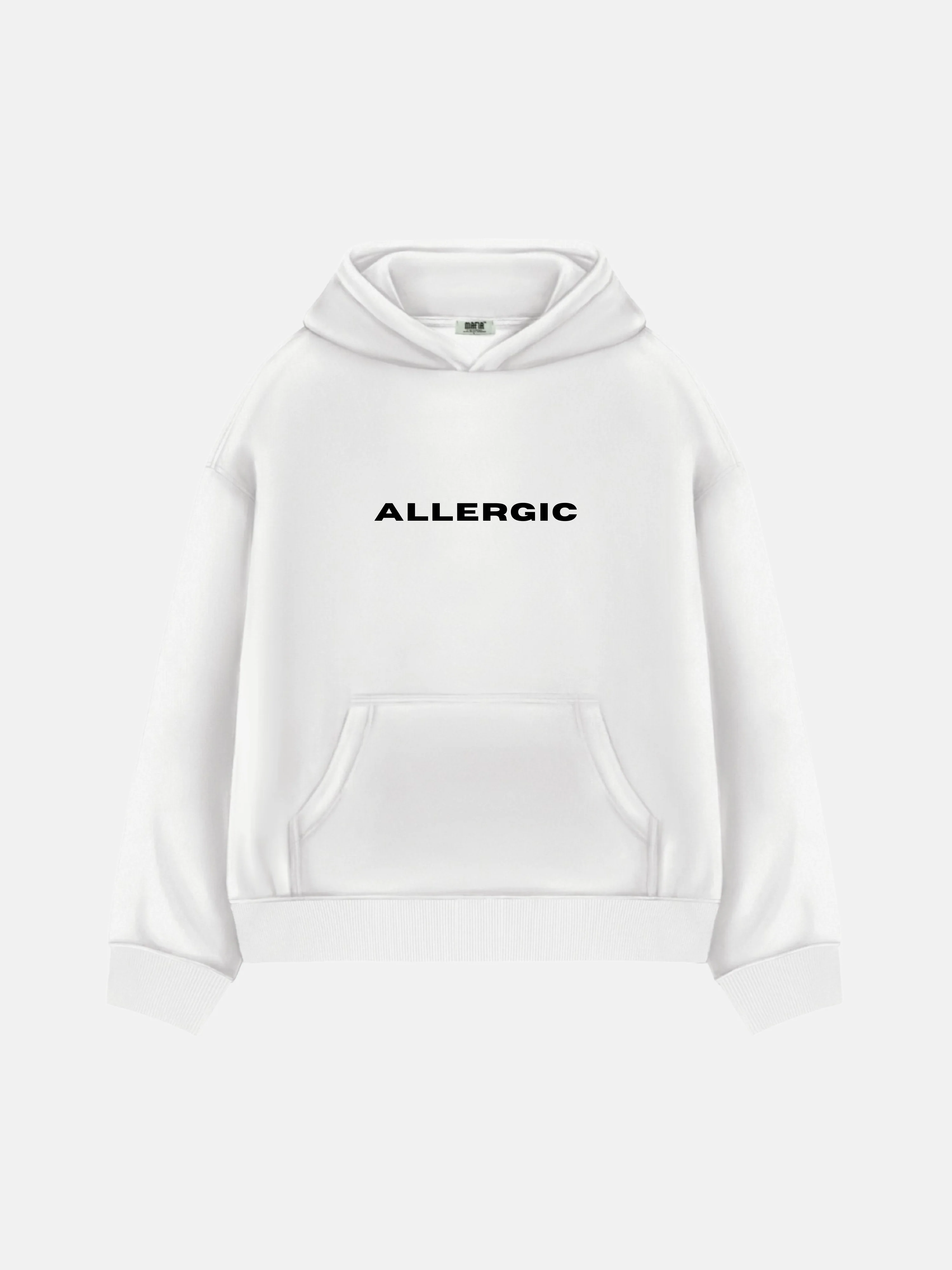 Oversize Allergic Hoodie - White - Image 6
