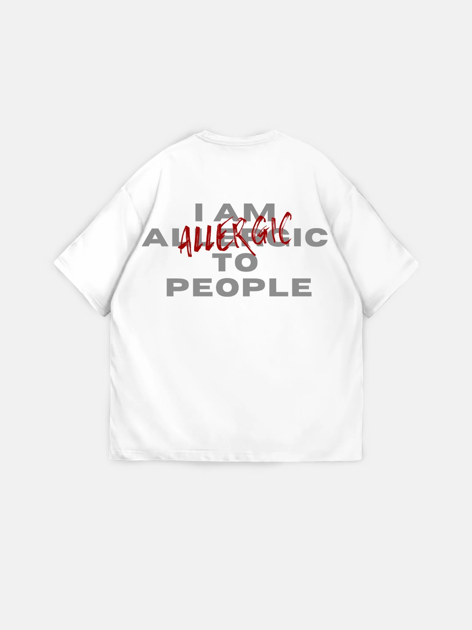 Oversize Allergic T-Shirt - Ecru - Image 5