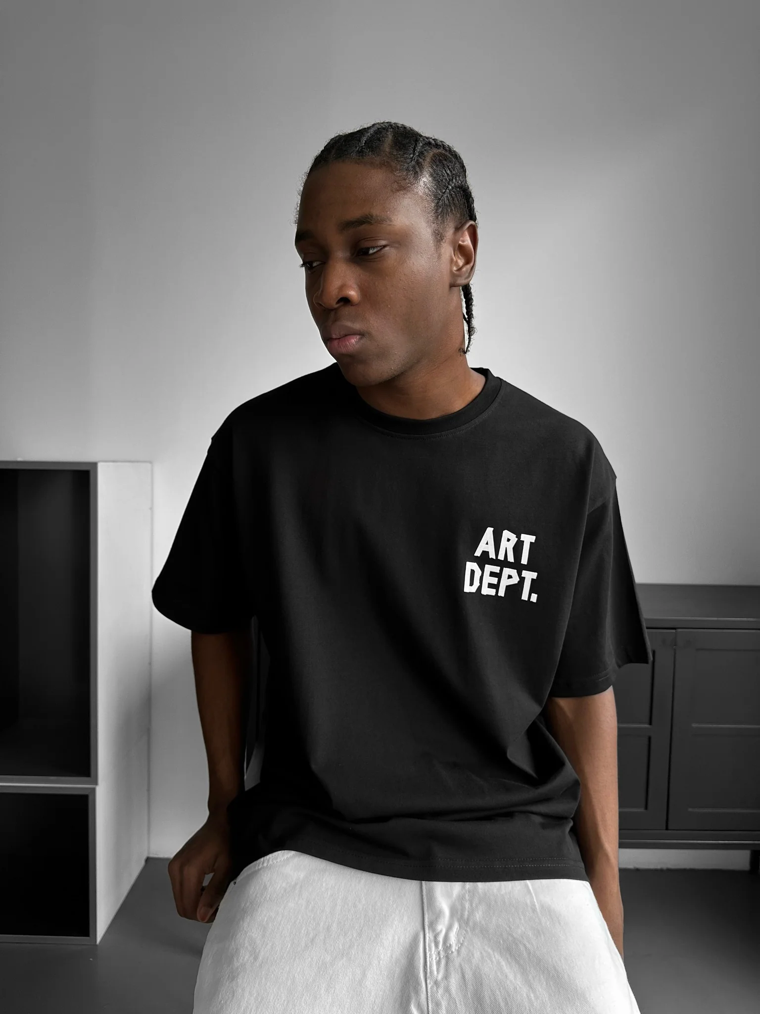 Oversize Art Dept. T-shirt - Black and White - Image 3