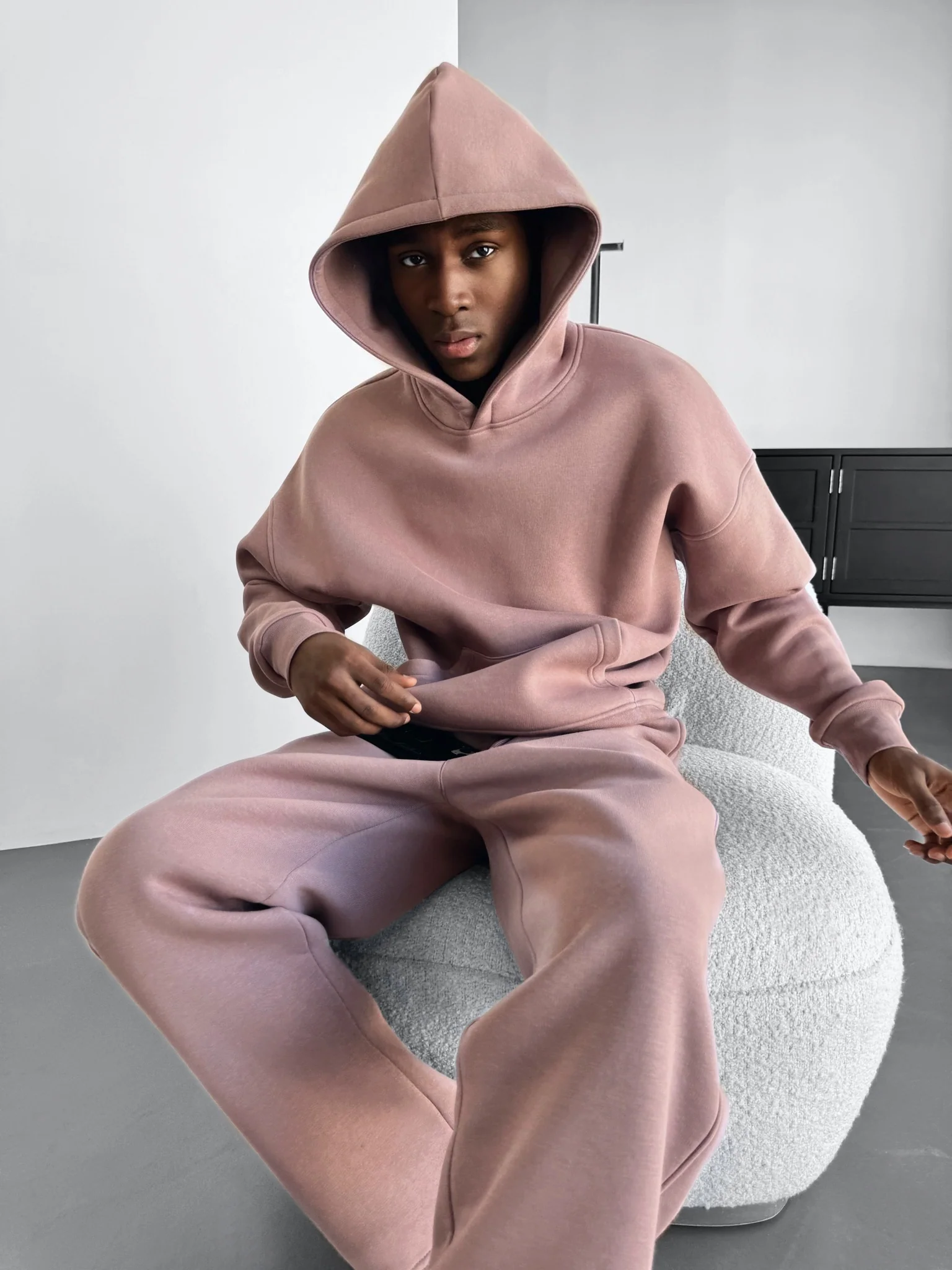 Oversize Basic Hoodie - Antler - Image 2