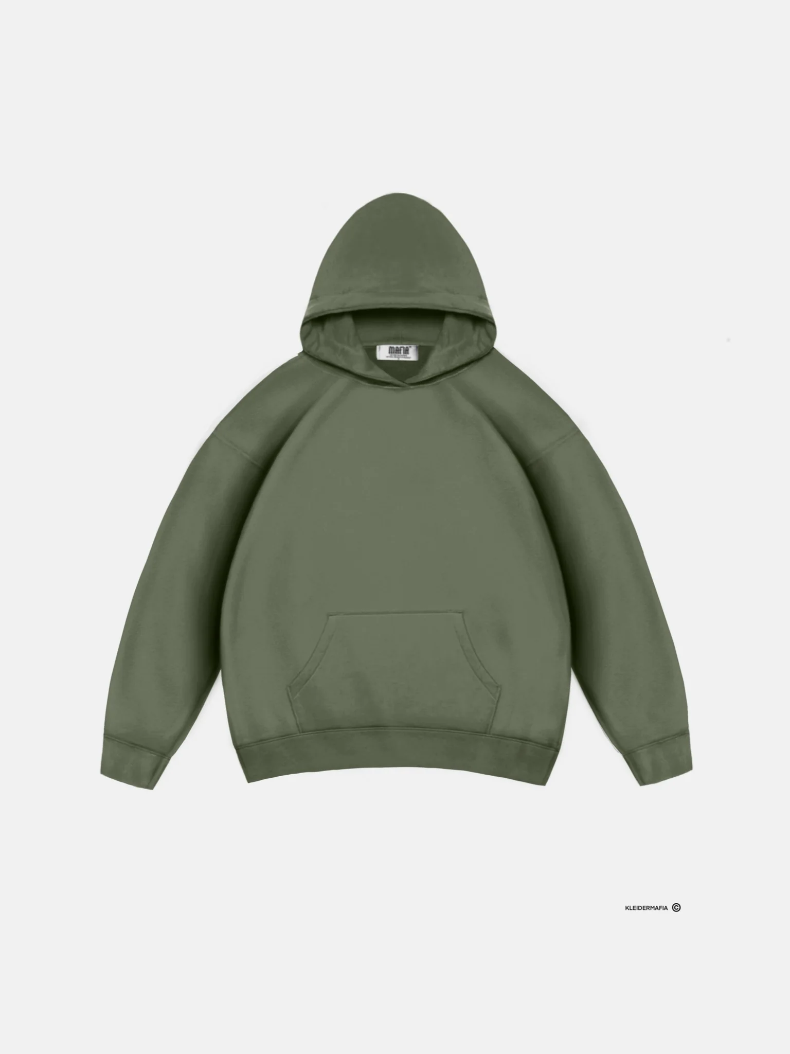 Oversize Basic Hoodie - Four Leaf Clover - Image 2