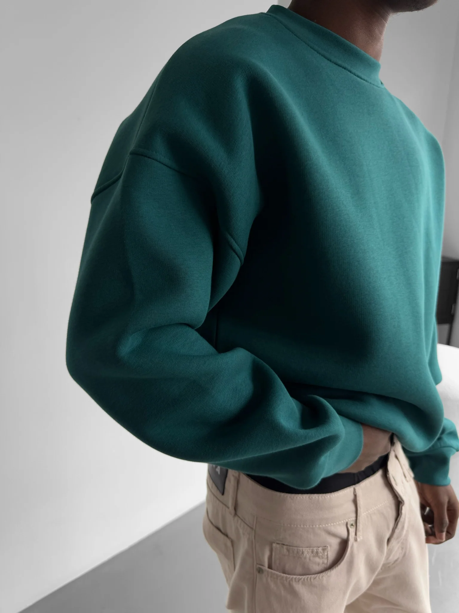 Oversize Basic Sweater - Sea Moss - Image 4