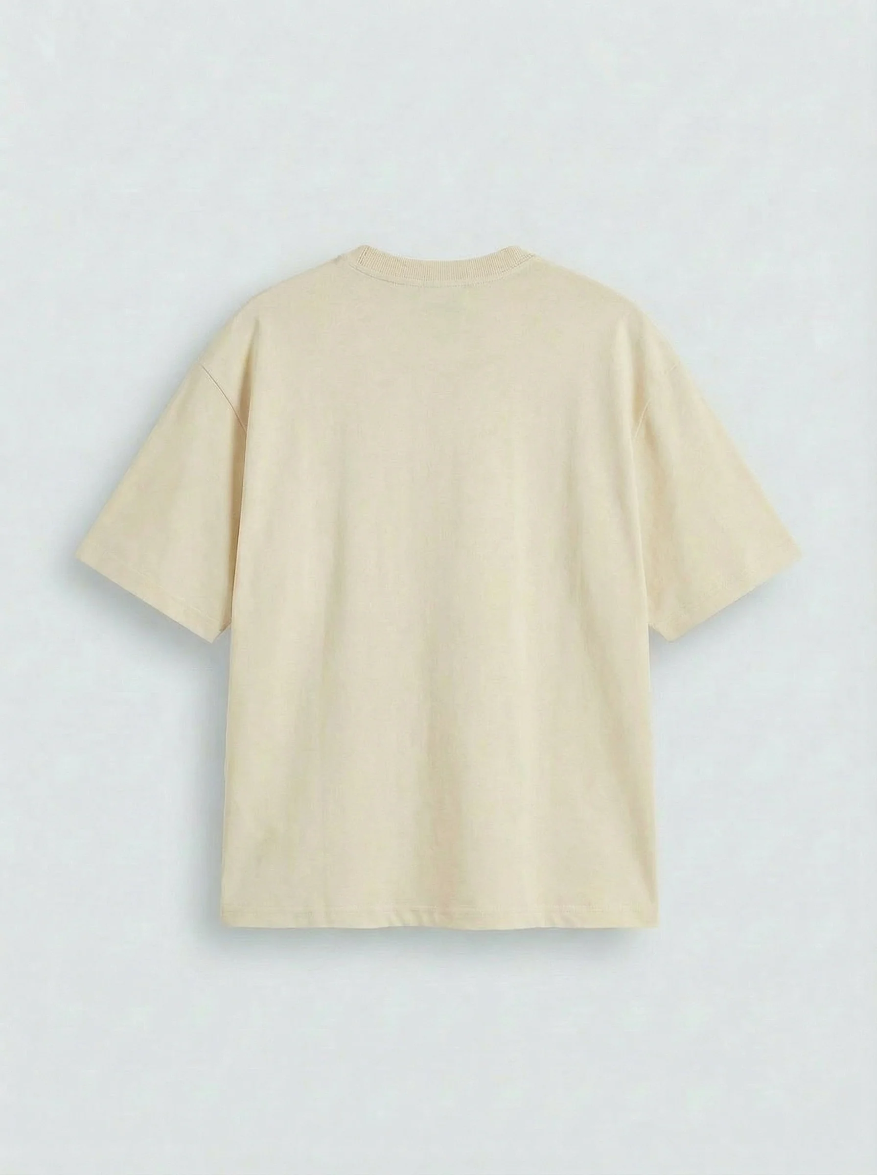 Oversize Basic T-Shirt - Antique White - Image 2