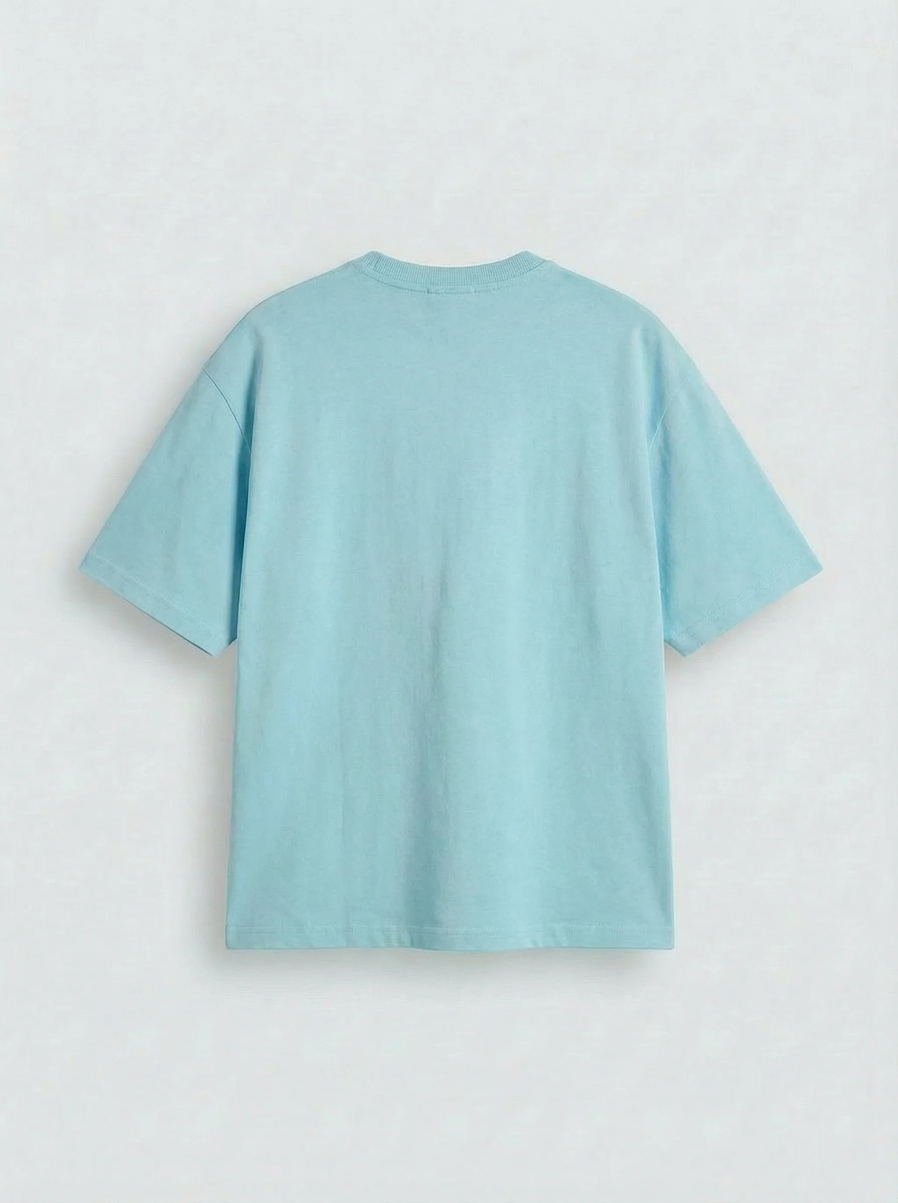 Oversize Basic T-Shirt - Babyblue - Image 2