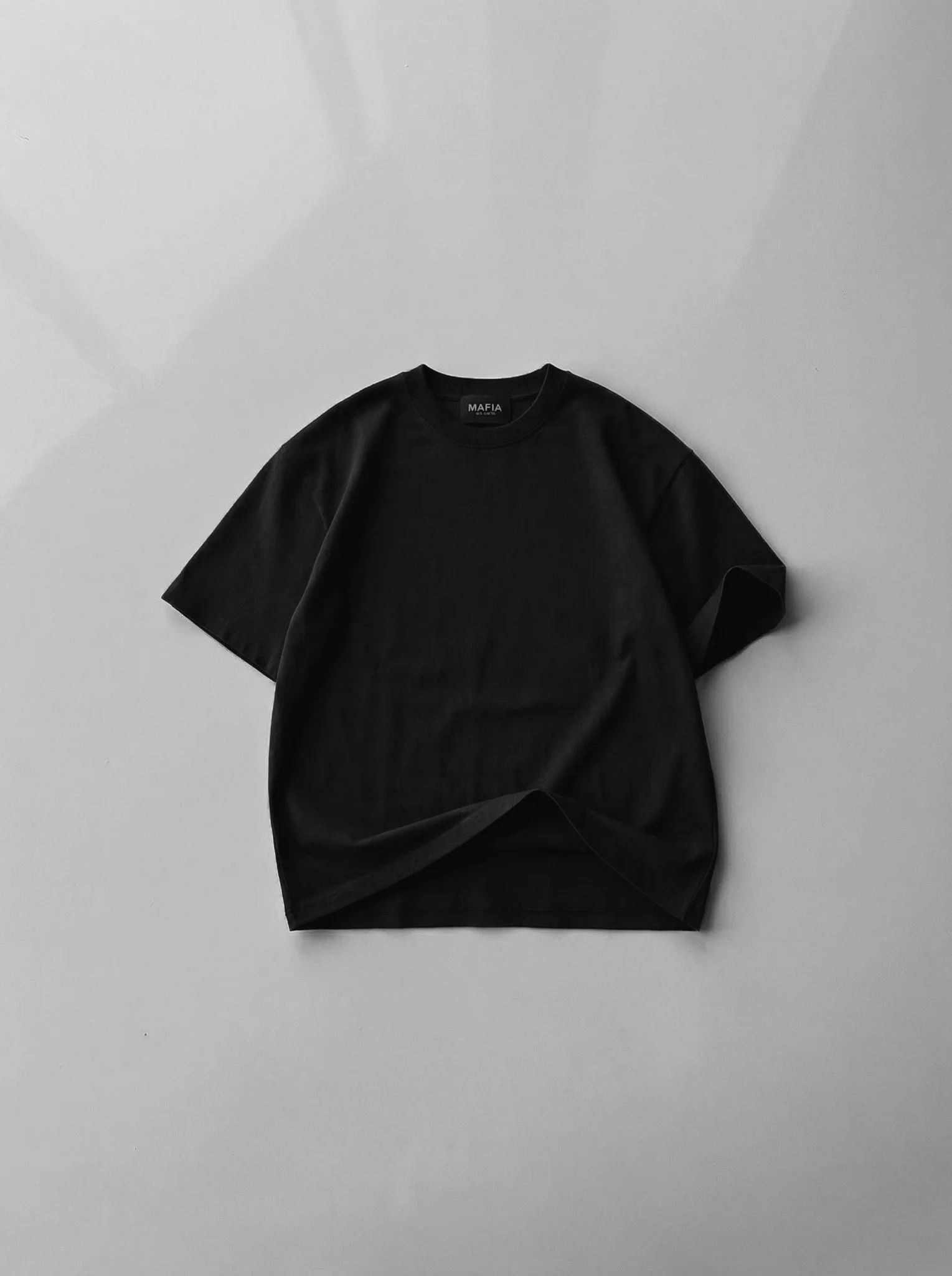 Oversize Basic T-Shirt - Black - Image 3