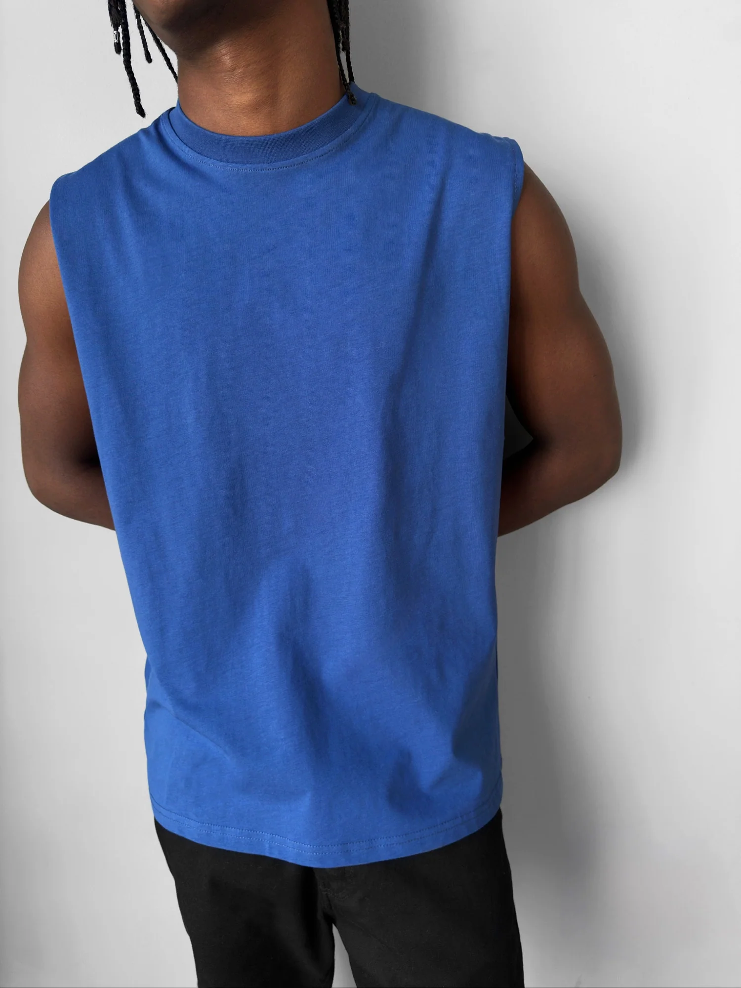 Oversize Basic Tanktop - Navy Peony - Image 3