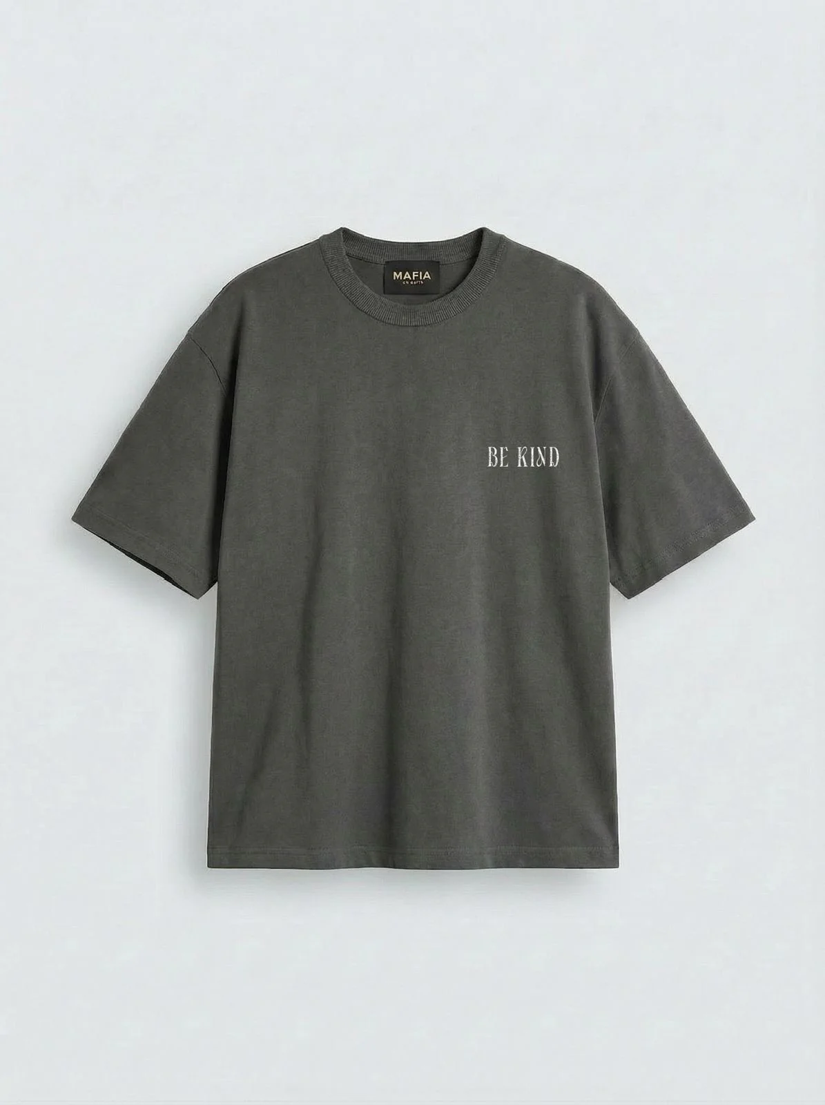 Oversize Be Kind T-shirt - Anthracite - Image 3