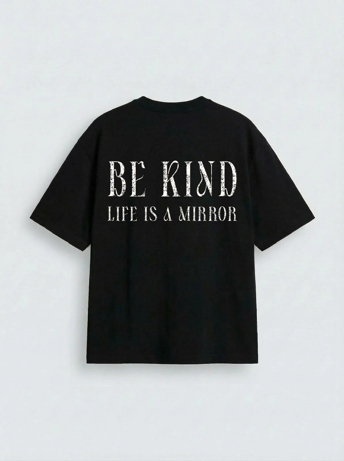 Oversize Be Kind T-shirt - Black - Image 2