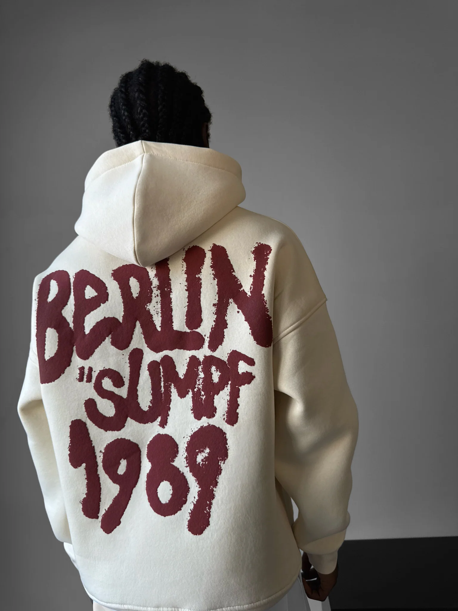 Oversize Berlin "Sumpf" Hoodie - Antique White - Image 2