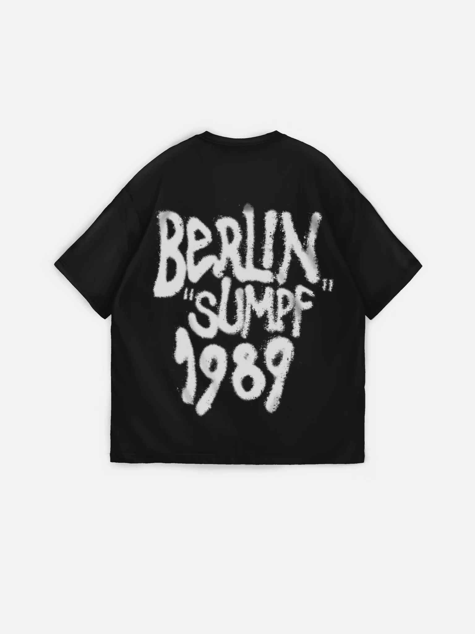 Oversize 'Berlin Sumpf' T-Shirt - Black - Image 5