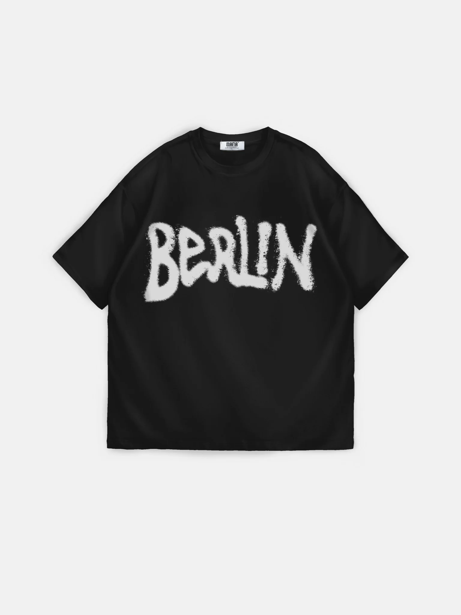 Oversize 'Berlin Sumpf' T-Shirt - Black - Image 6
