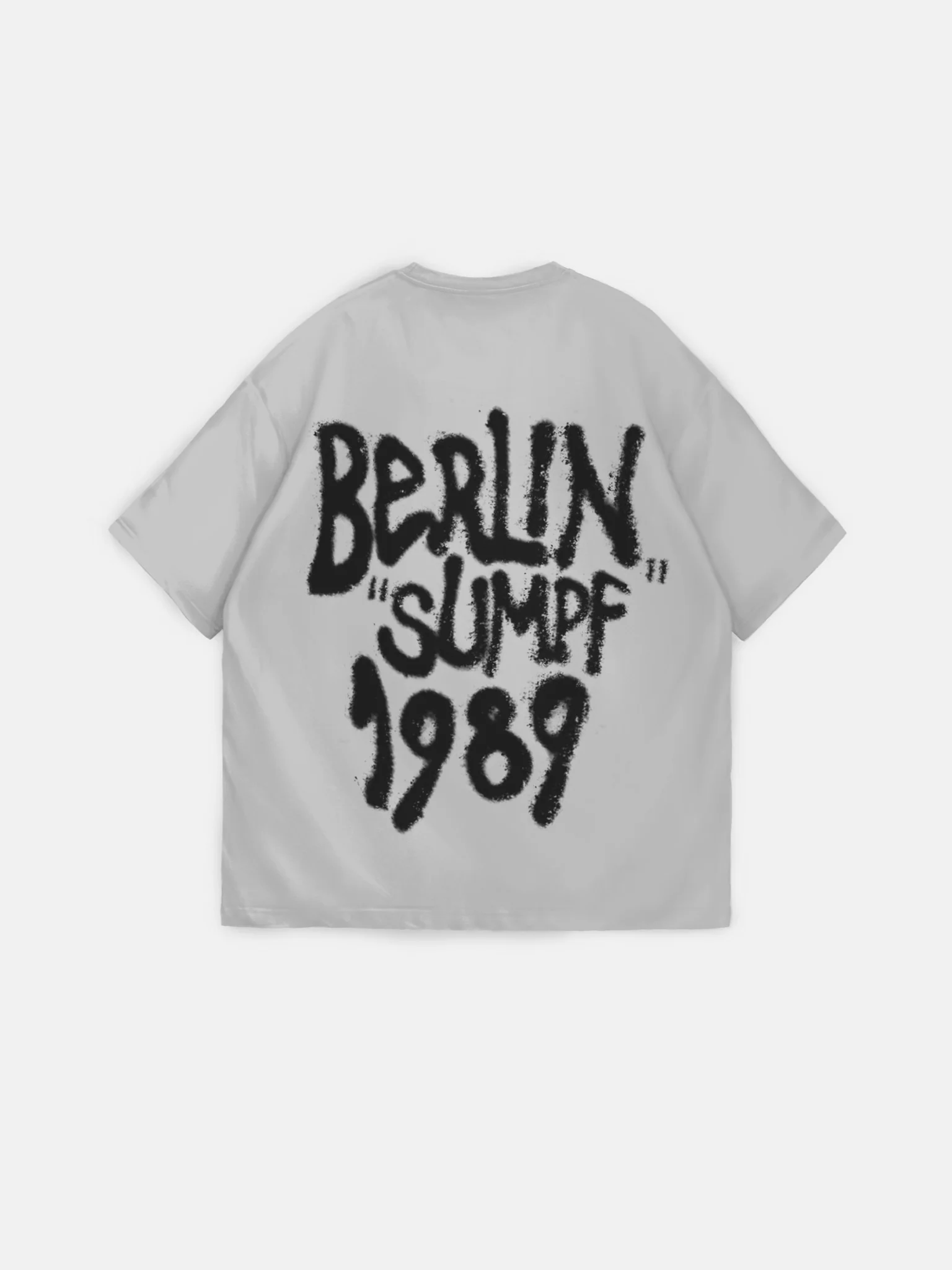 Oversize 'Berlin Sumpf' T-Shirt - Grey - Image 6