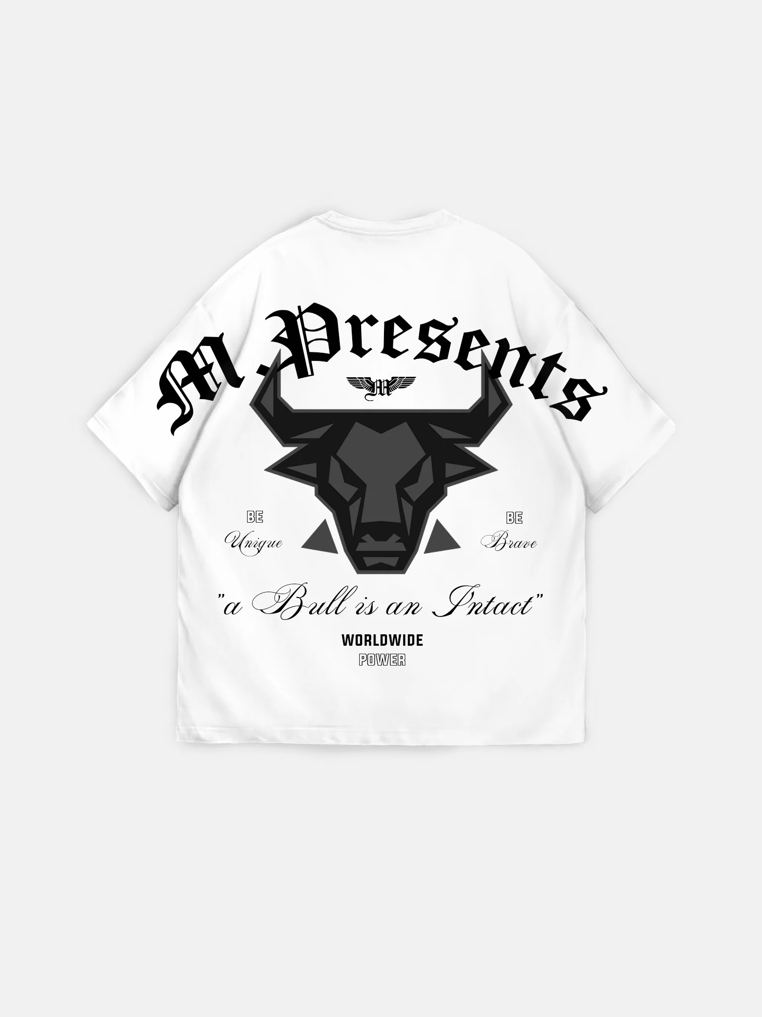 Oversize Bull Worldwide T-shirt - Ecru and Black - Image 6